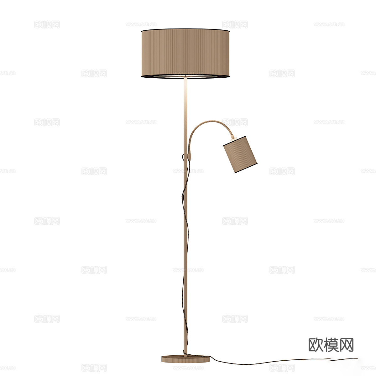 现代意式极简落地灯3d模型