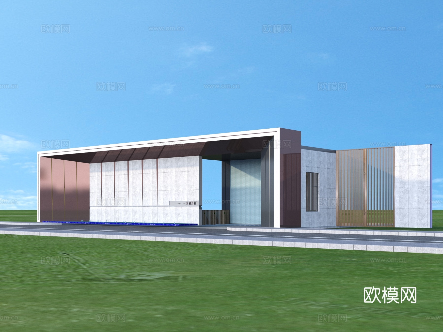 大门 入口大门 建筑3d模型
