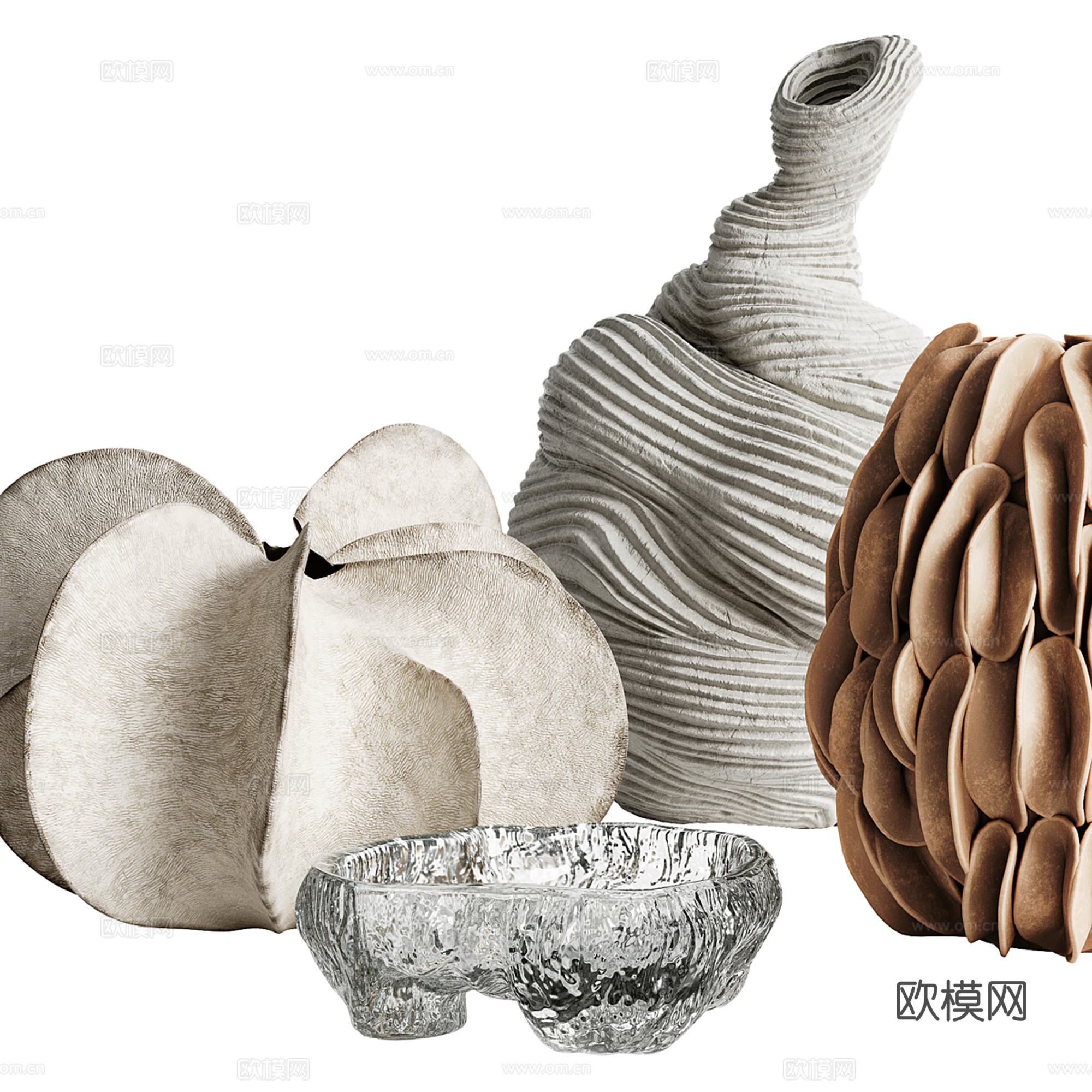 中古风陶瓷器皿su模型