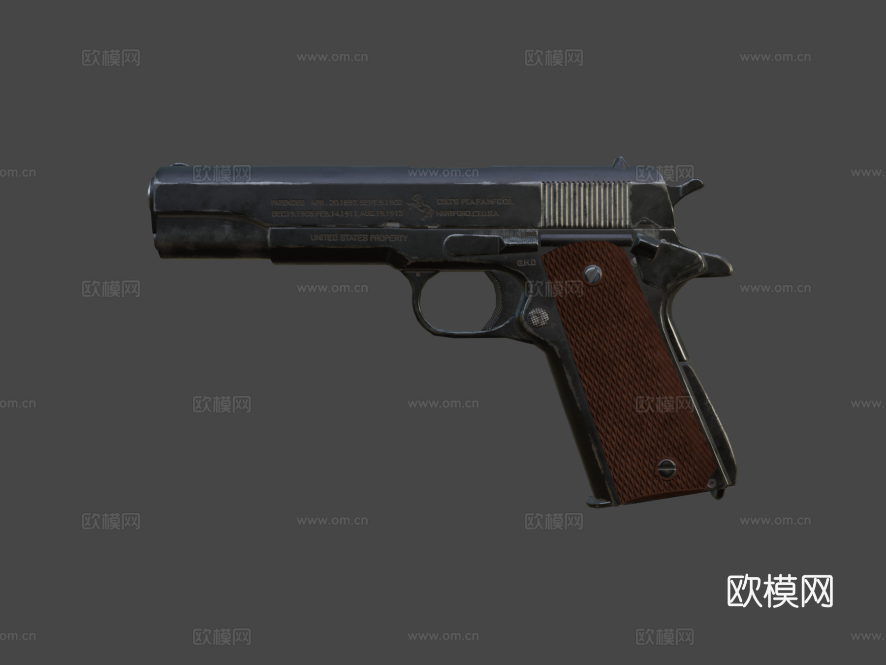 柯尔特19113d模型