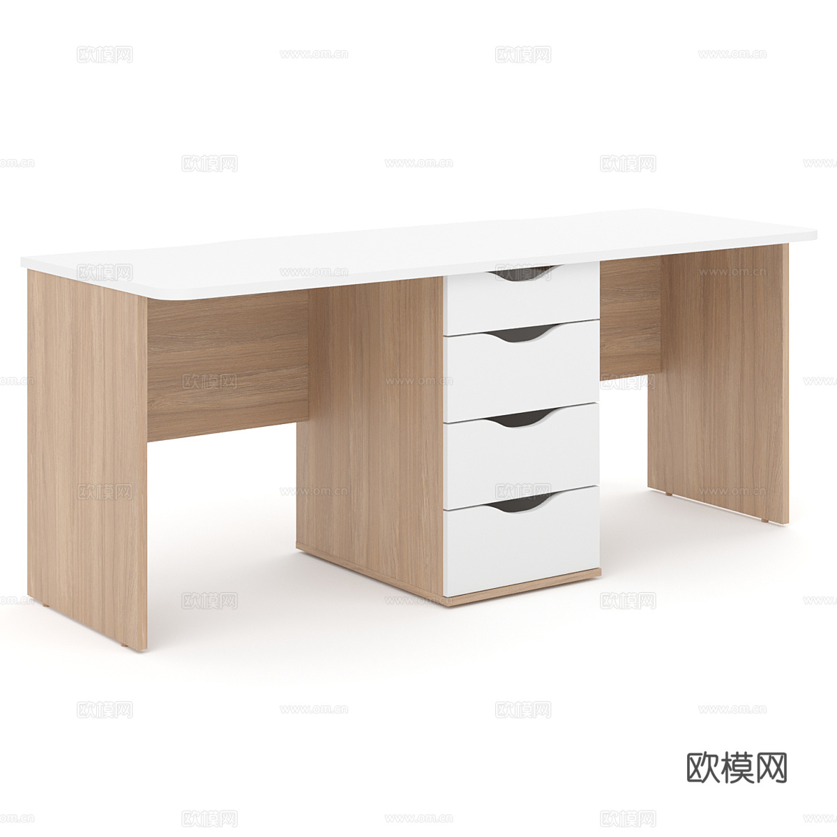 北欧简约书桌 书桌 简约书桌 桌子3d模型