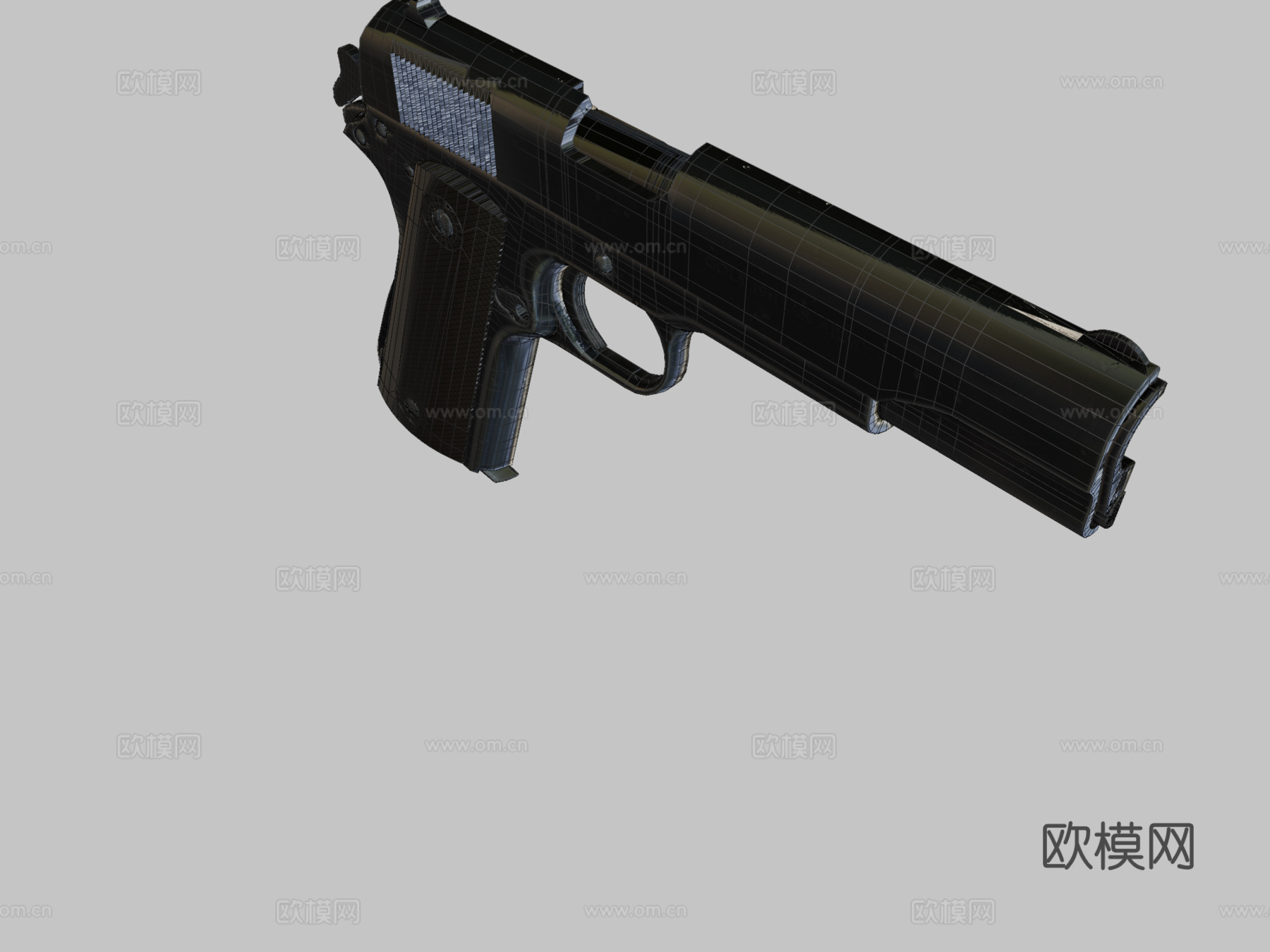 柯尔特45ACP1911剖面版3d模型