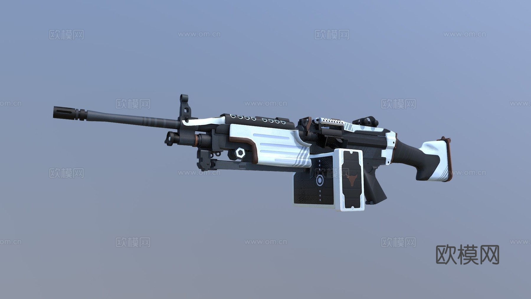 M249-棕牛3d模型