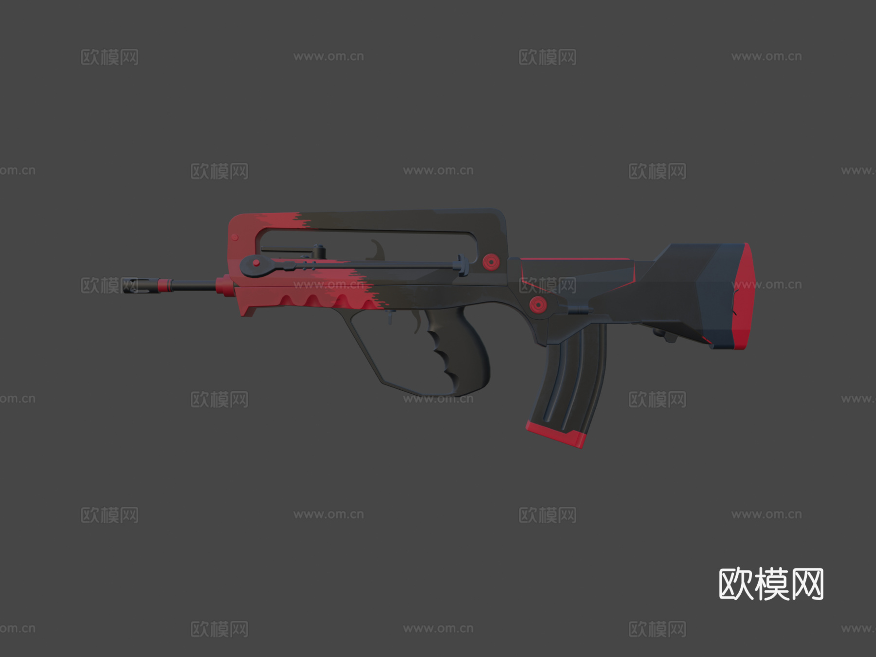 法玛斯-溅射冲击3d模型