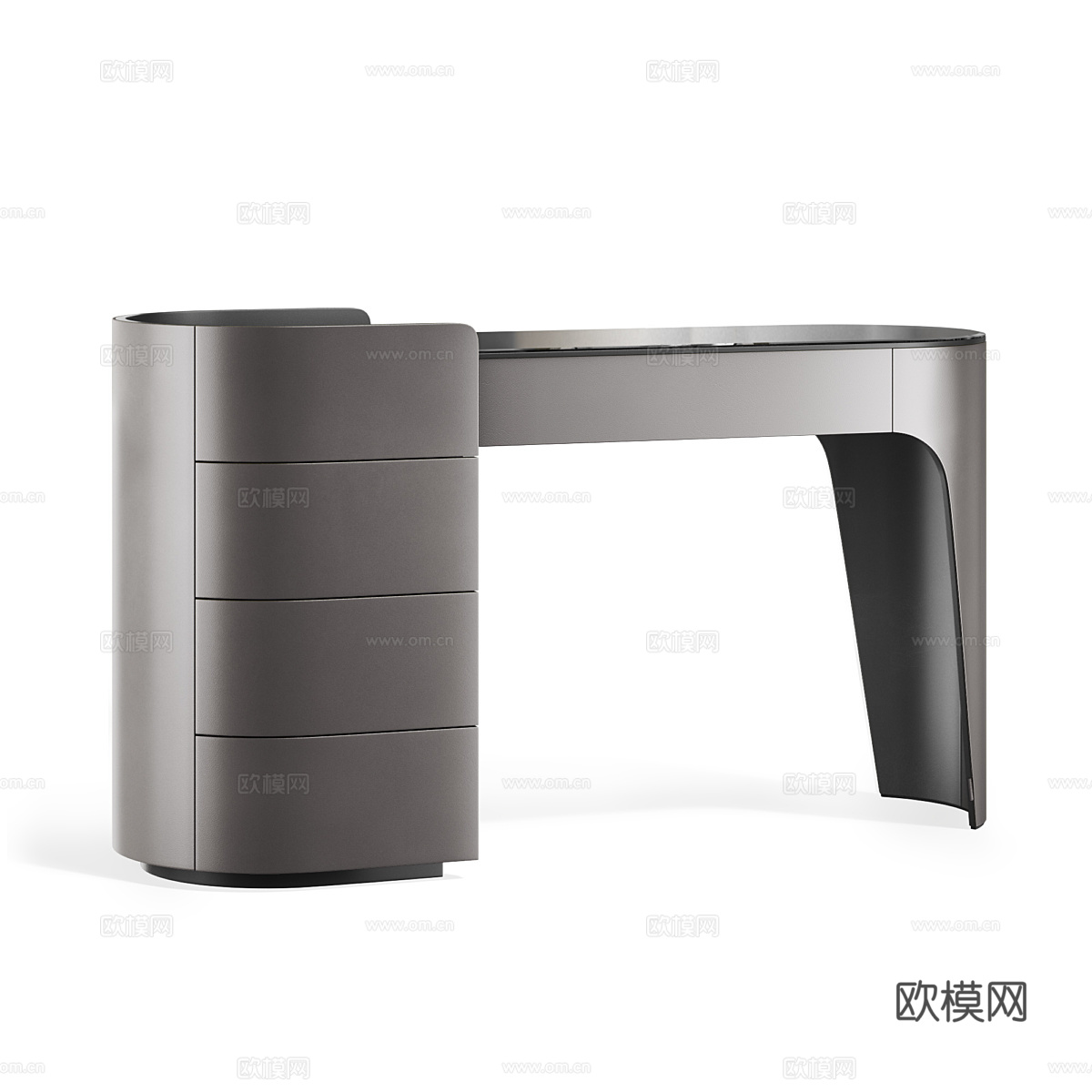 现代简约书桌 书桌 简约书桌 桌子3d模型