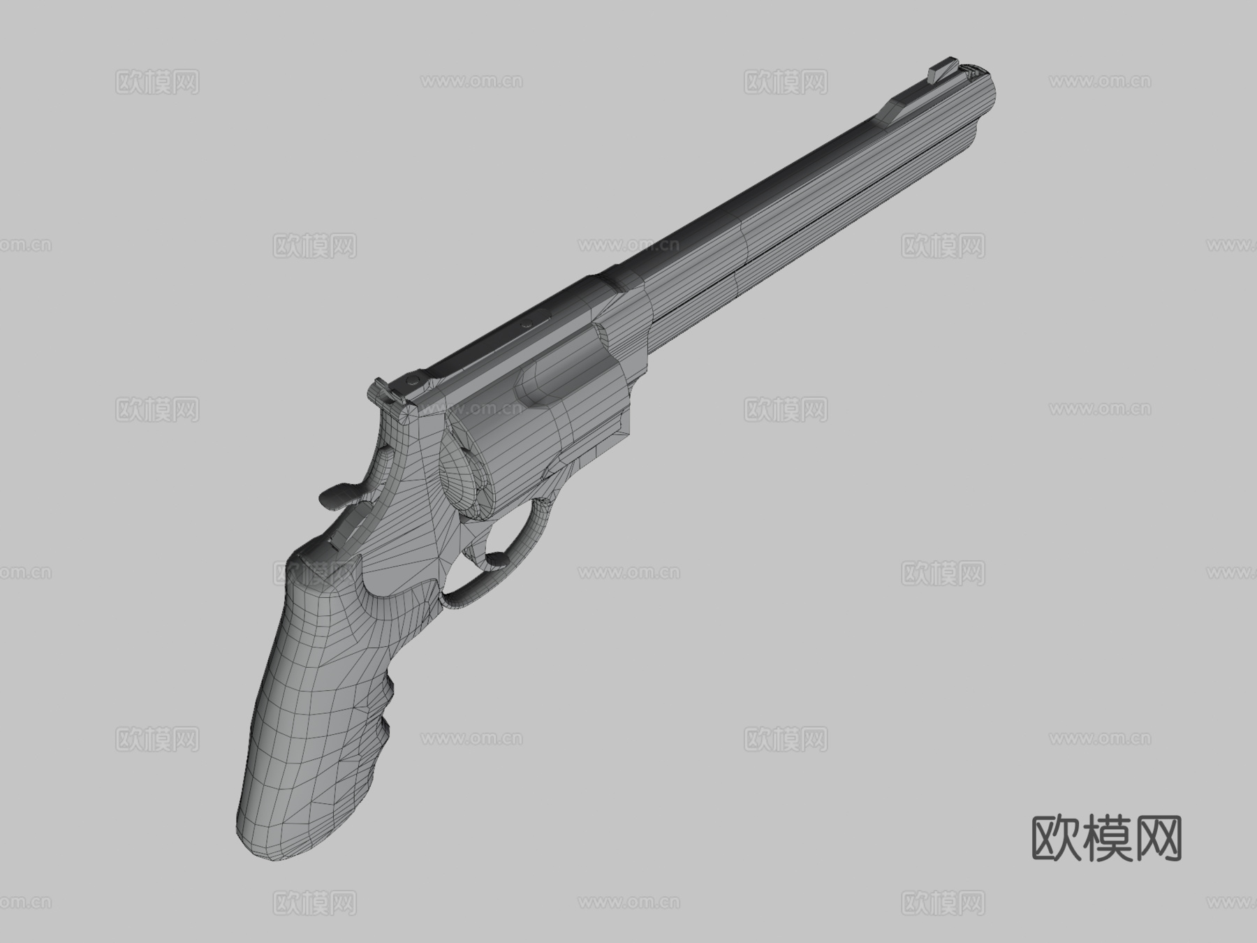 史密斯威森500马格南3d模型