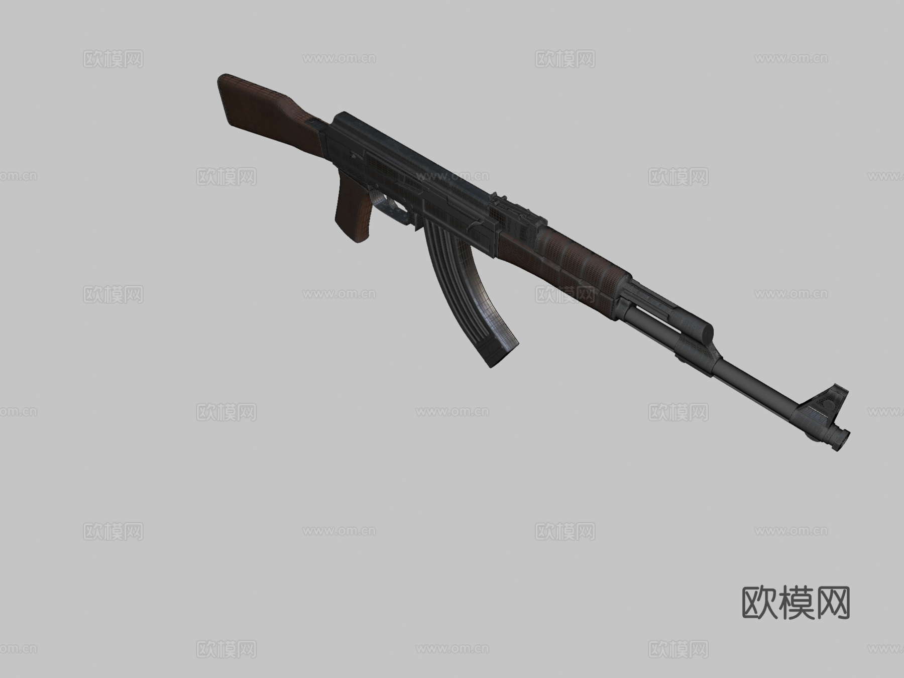 AK-47卡拉什尼科夫3d模型