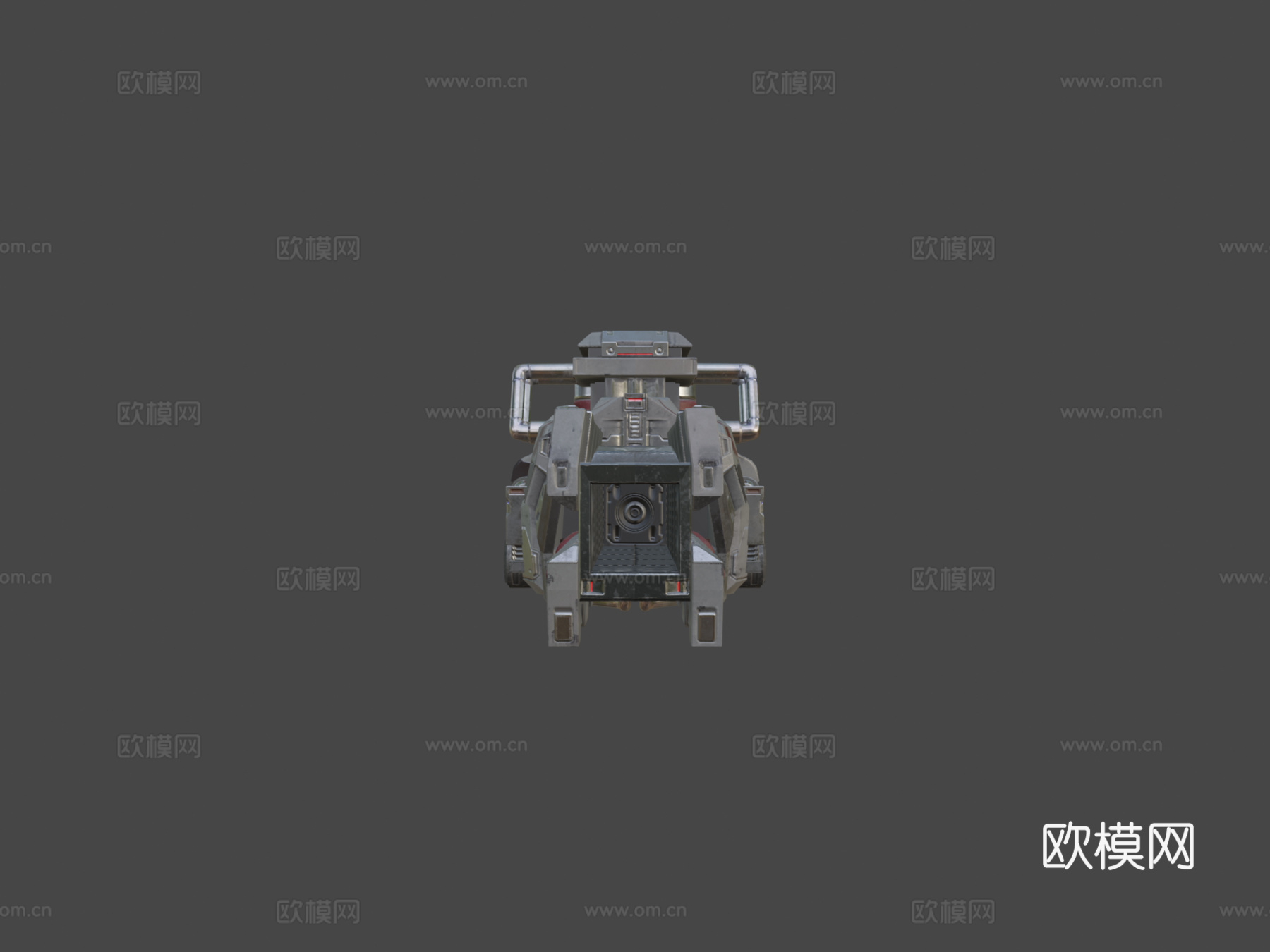 重型爆破枪-读数器-第一次接触3d模型