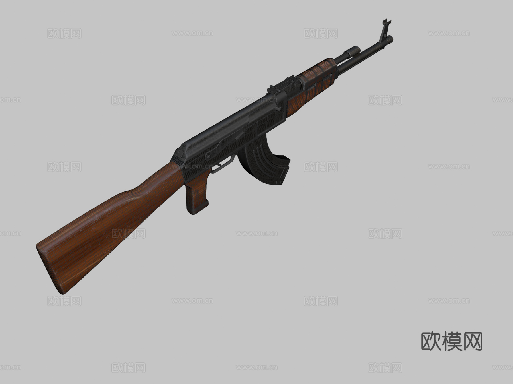 AK47贴图练习3d模型