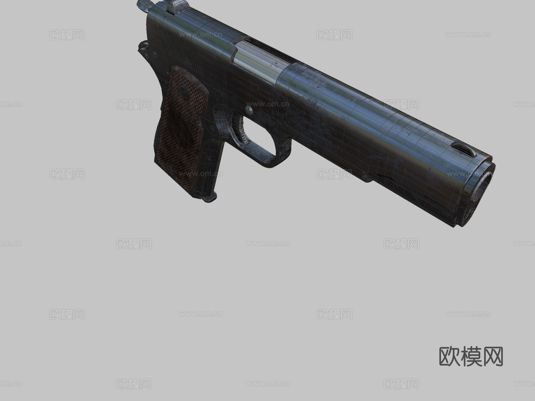 M1911 A1手枪完成品3d模型