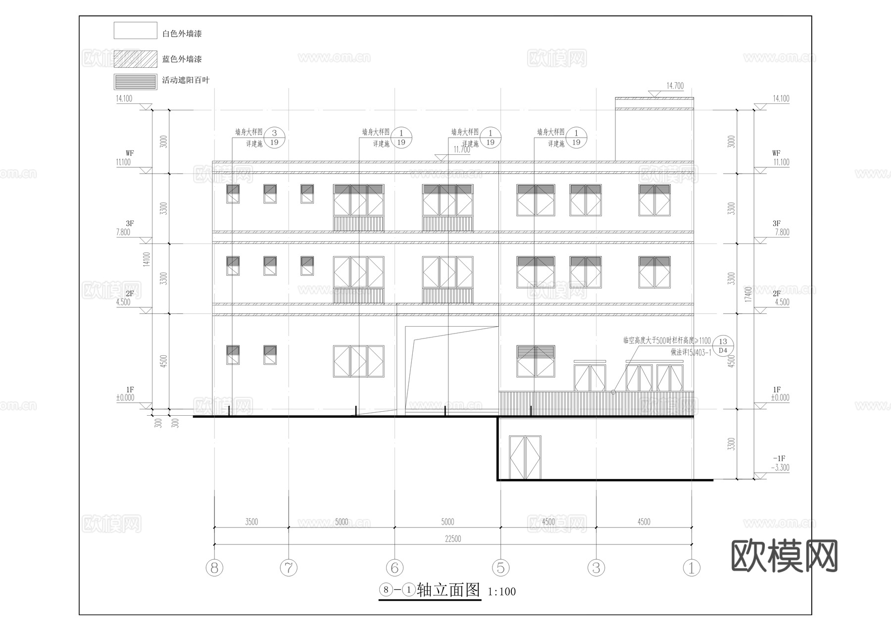 卫生院综合楼cad施工图