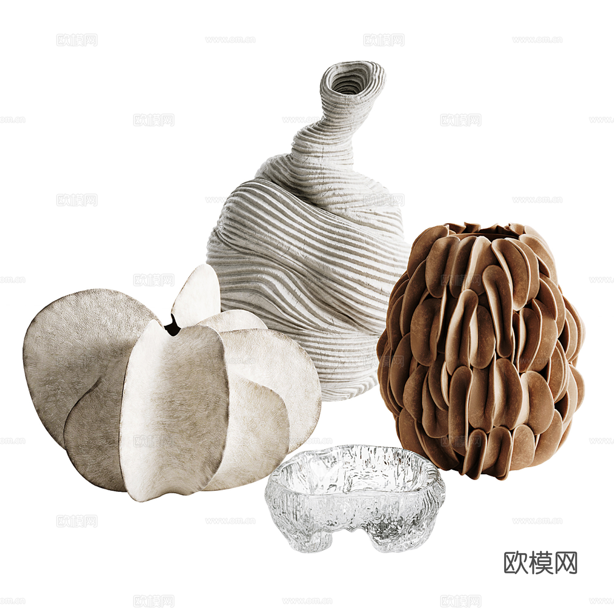 中古风陶瓷器皿su模型