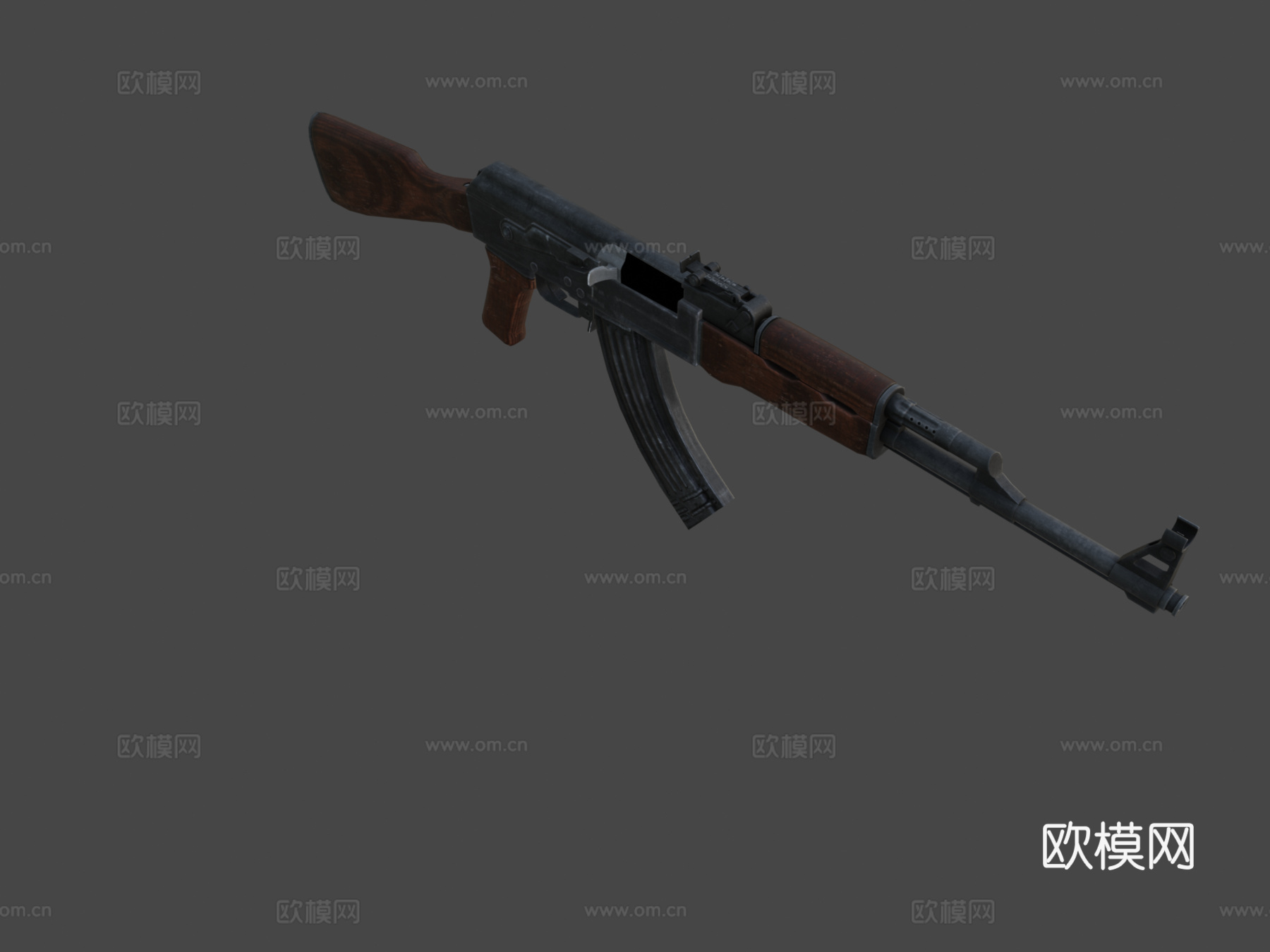 AK47步枪3d模型