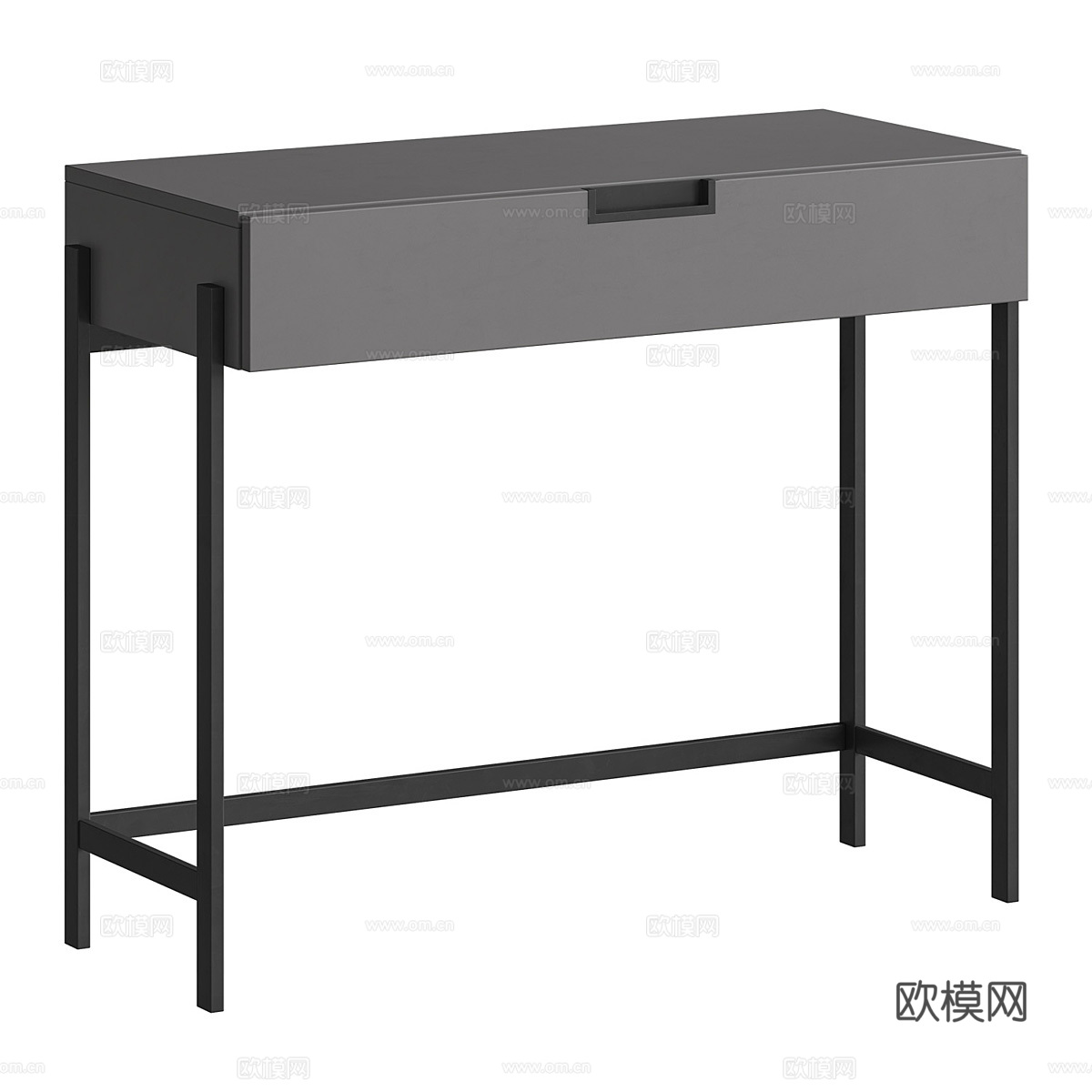 现代意式极简书桌3d模型