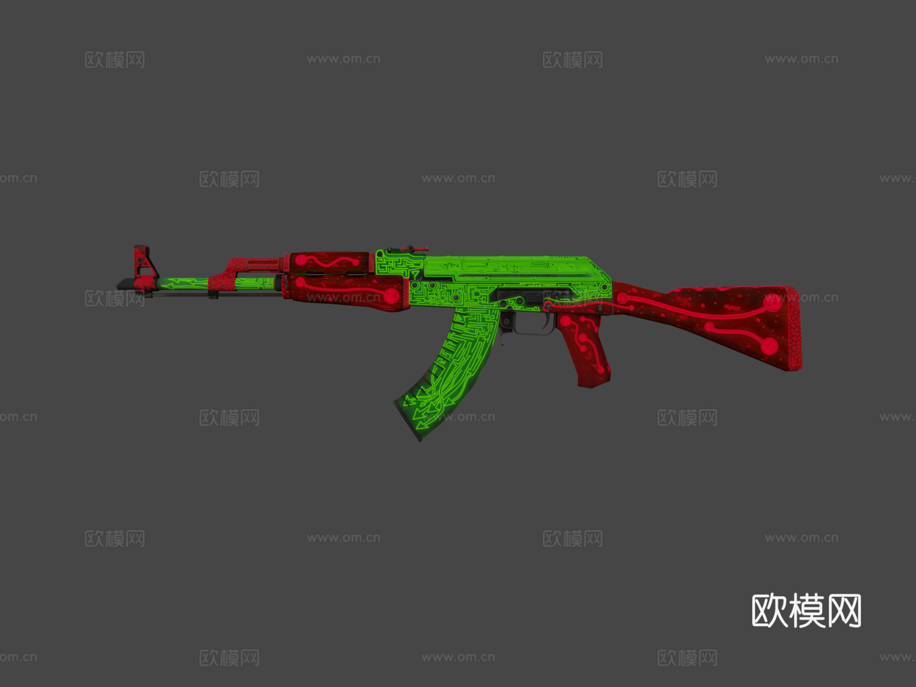 AK-47-理性迷宫3d模型