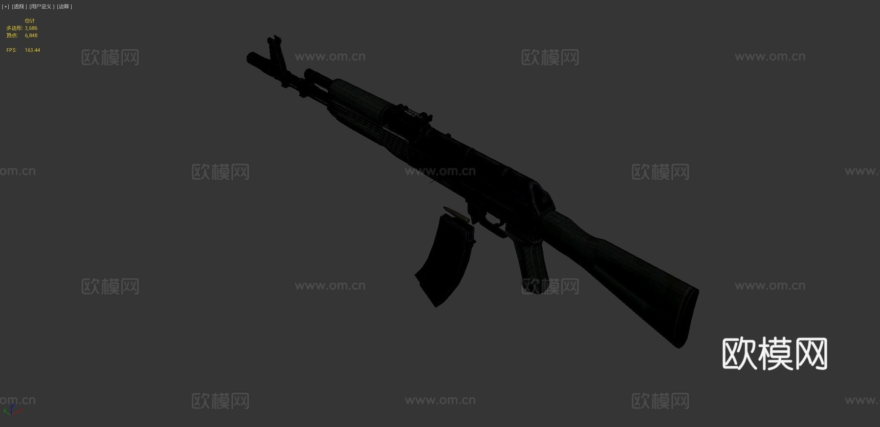 AK74M3d模型