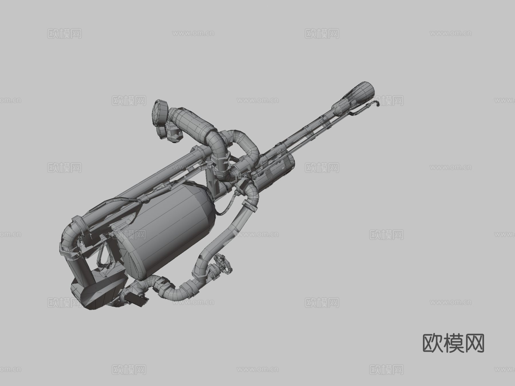 火焰喷射器3d模型