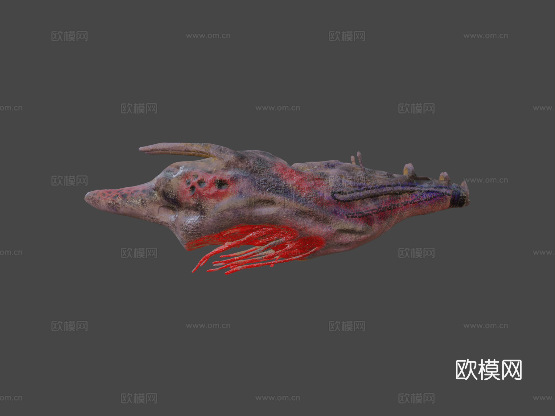 奥博加尔长矛兵3d模型