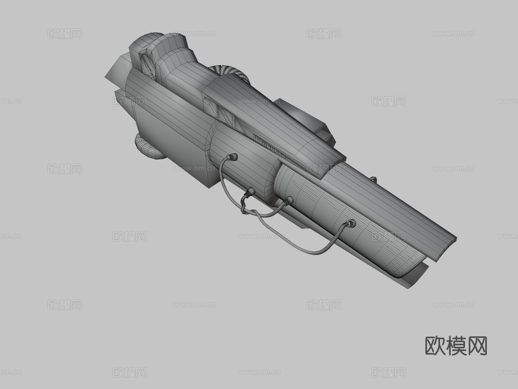 轨道炮3d模型