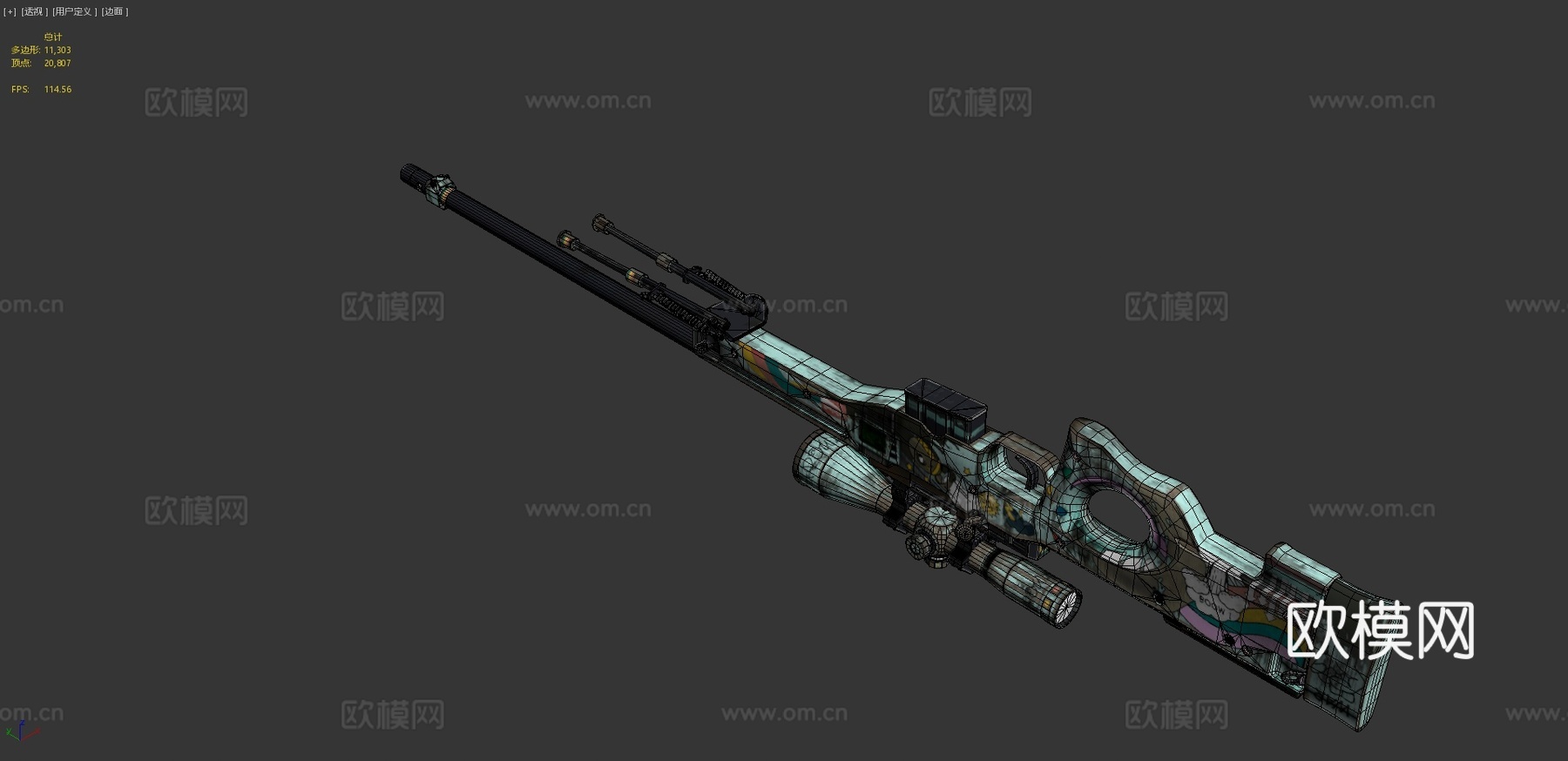 AWP-恐惧症3d模型