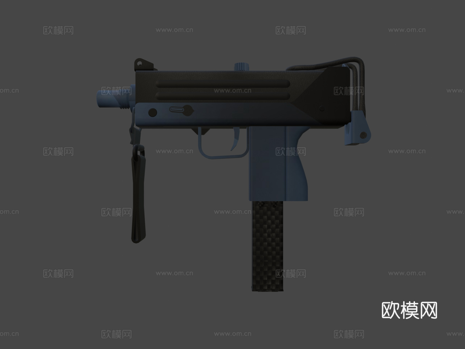 Mac-10行动版3d模型