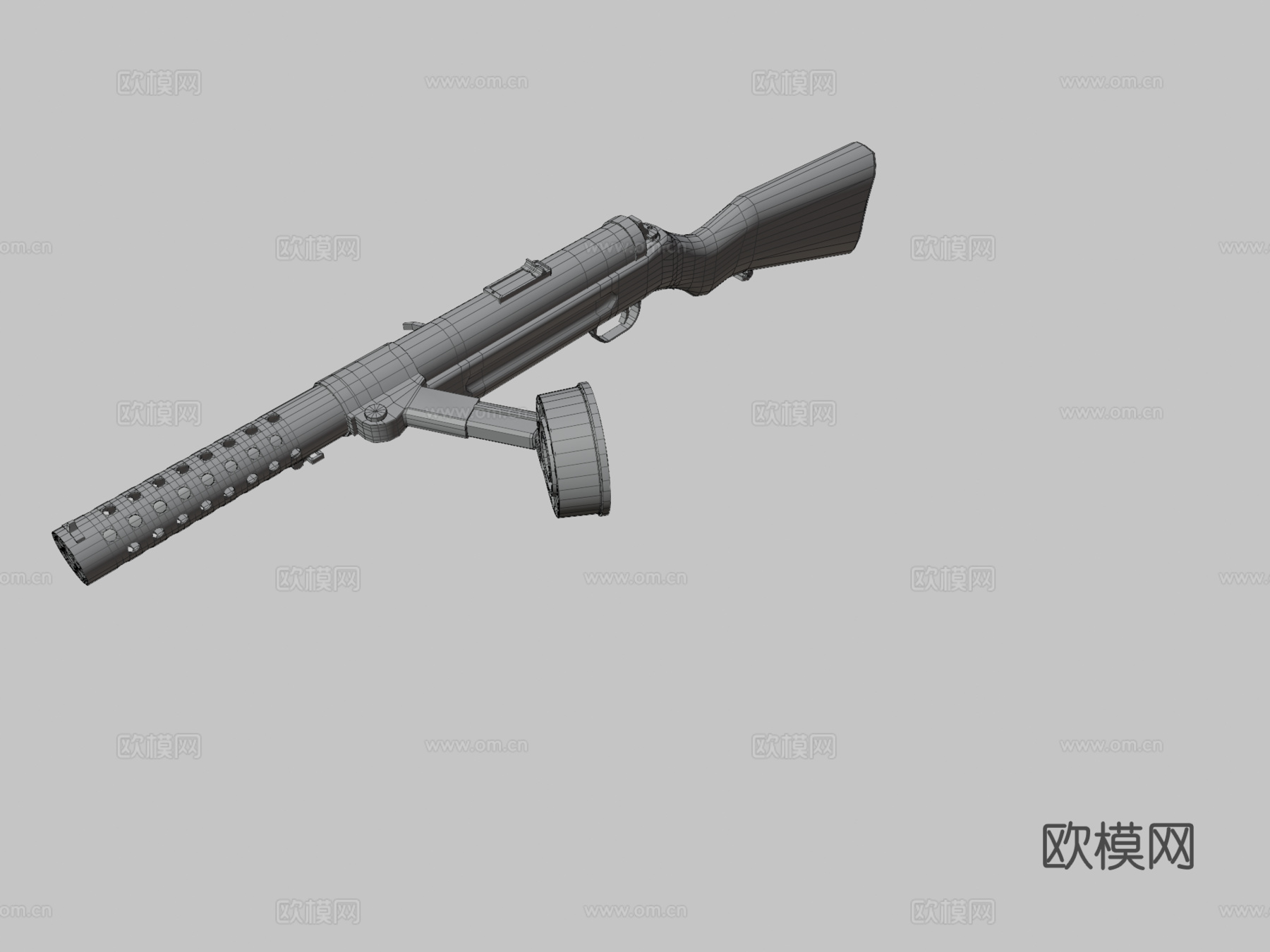 MP-18冲锋枪3d模型