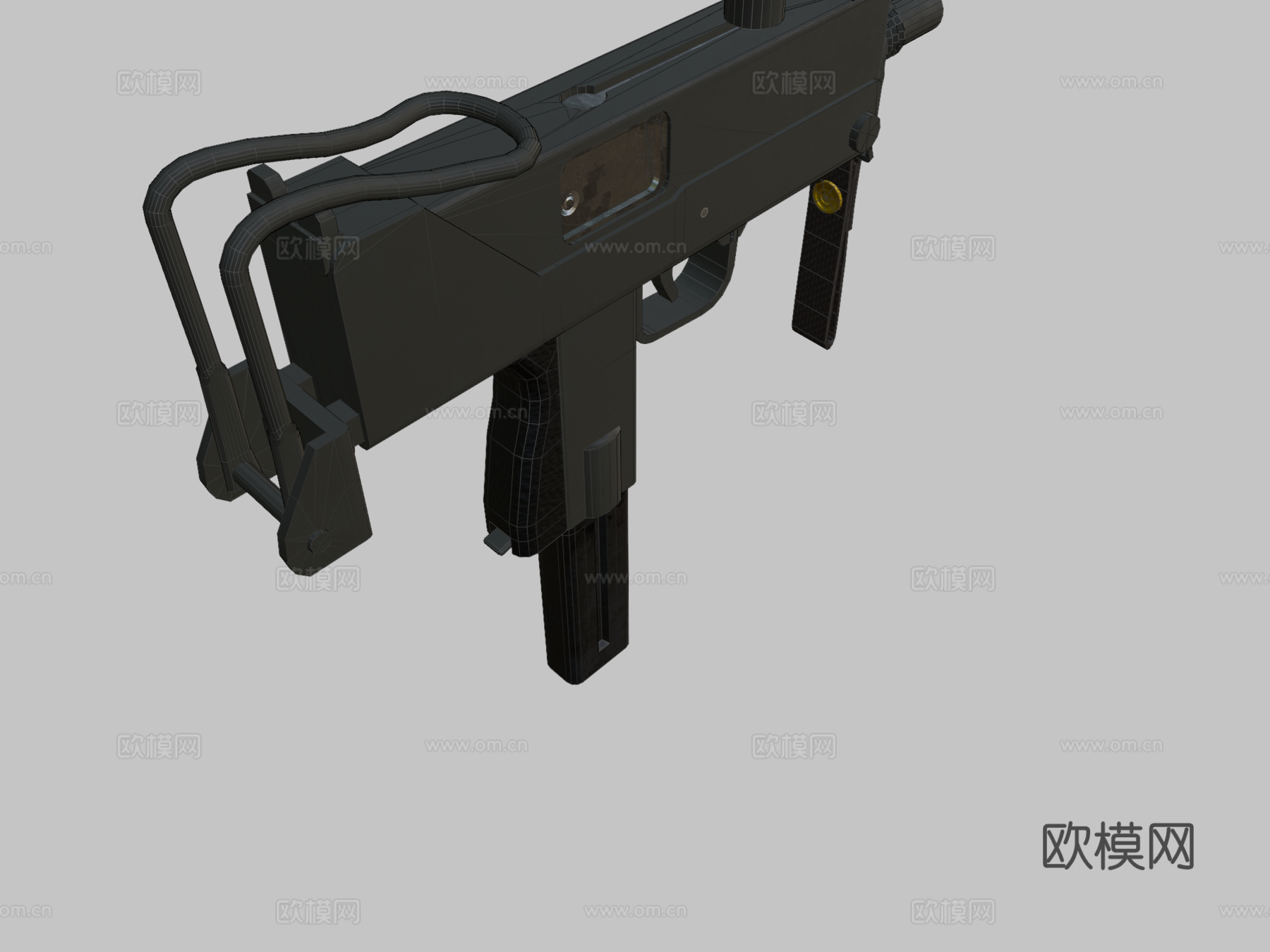 Mac10冲锋枪3d模型