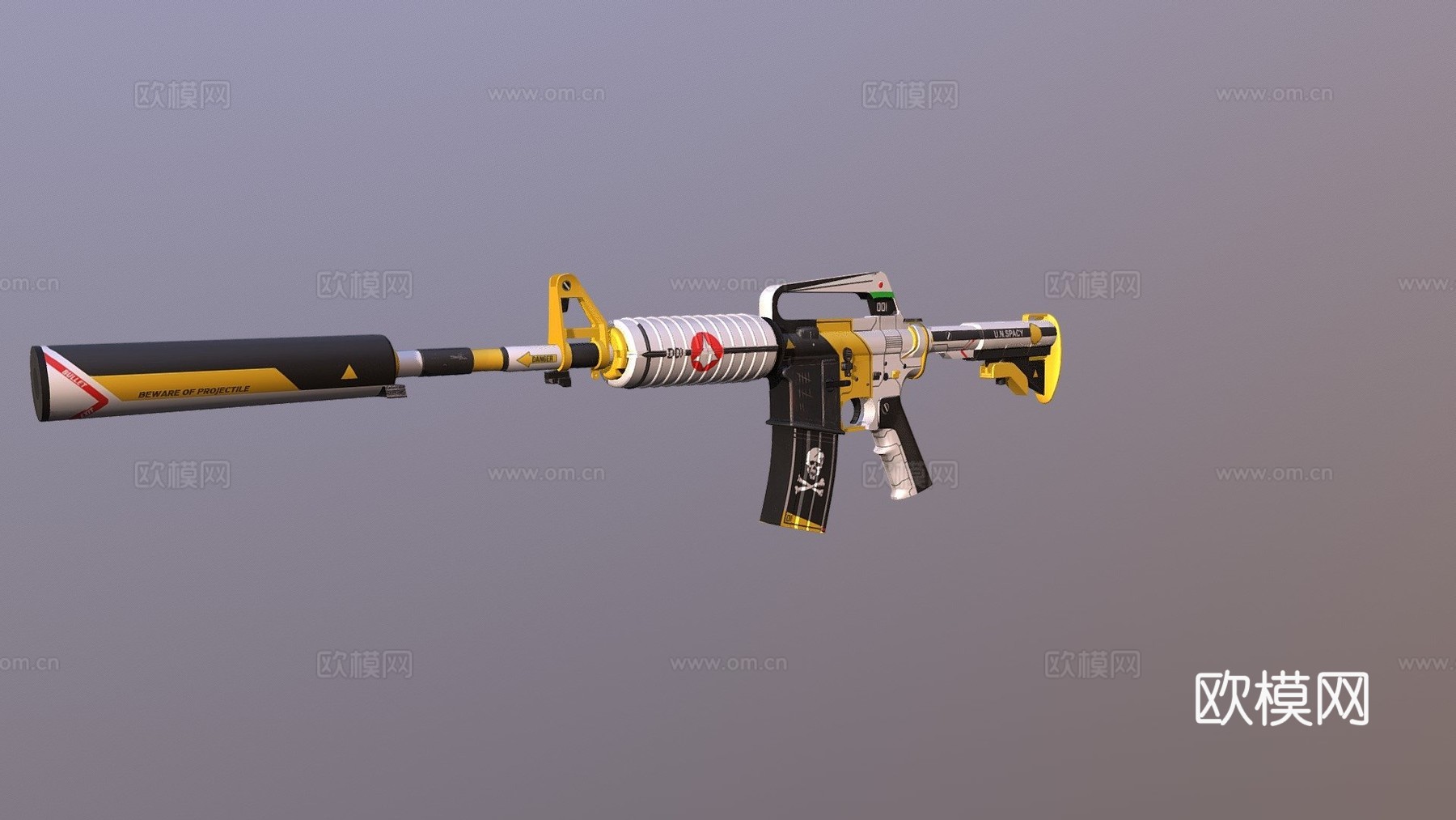 M4A1-S宏3d模型