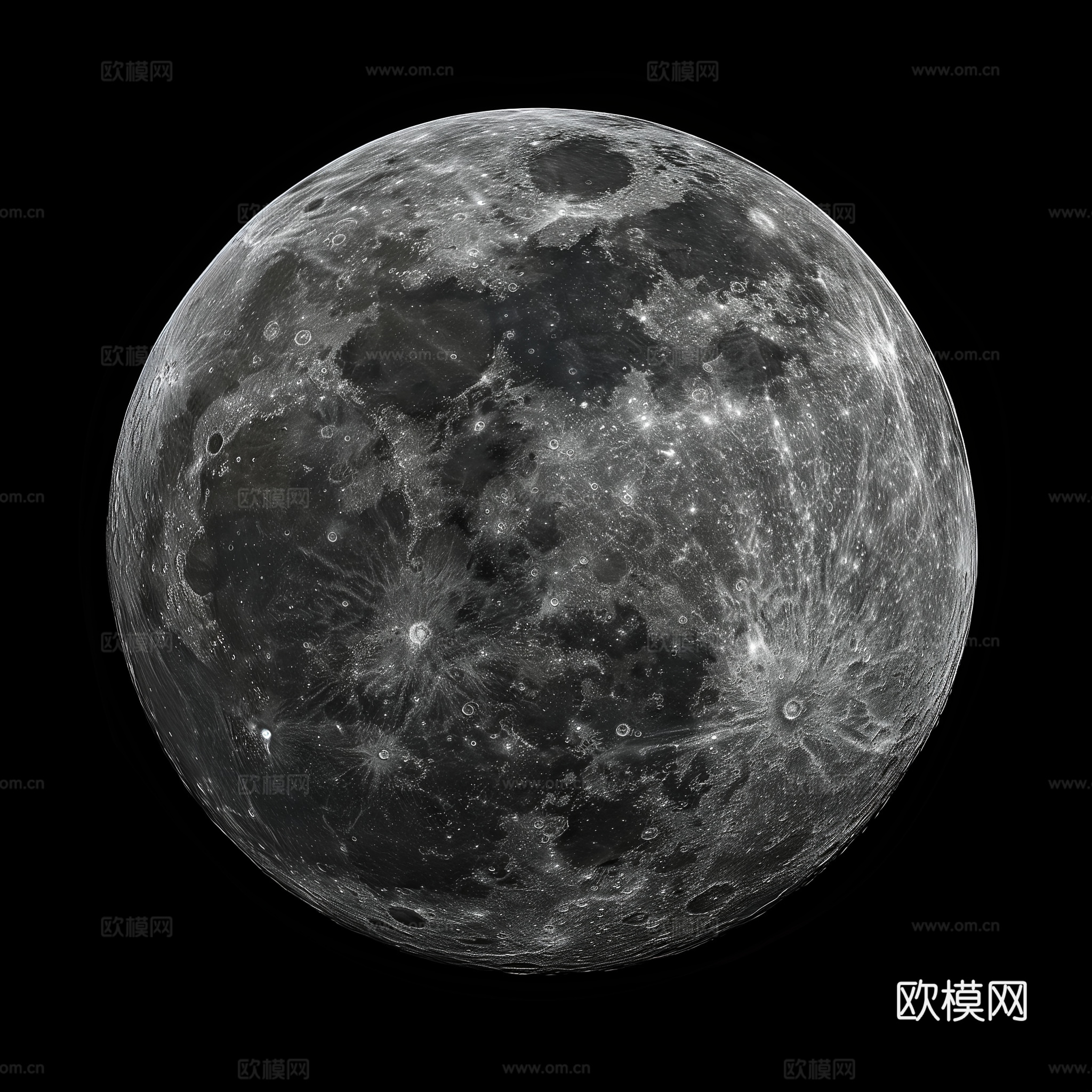 月球灯星球月亮陨石表表面