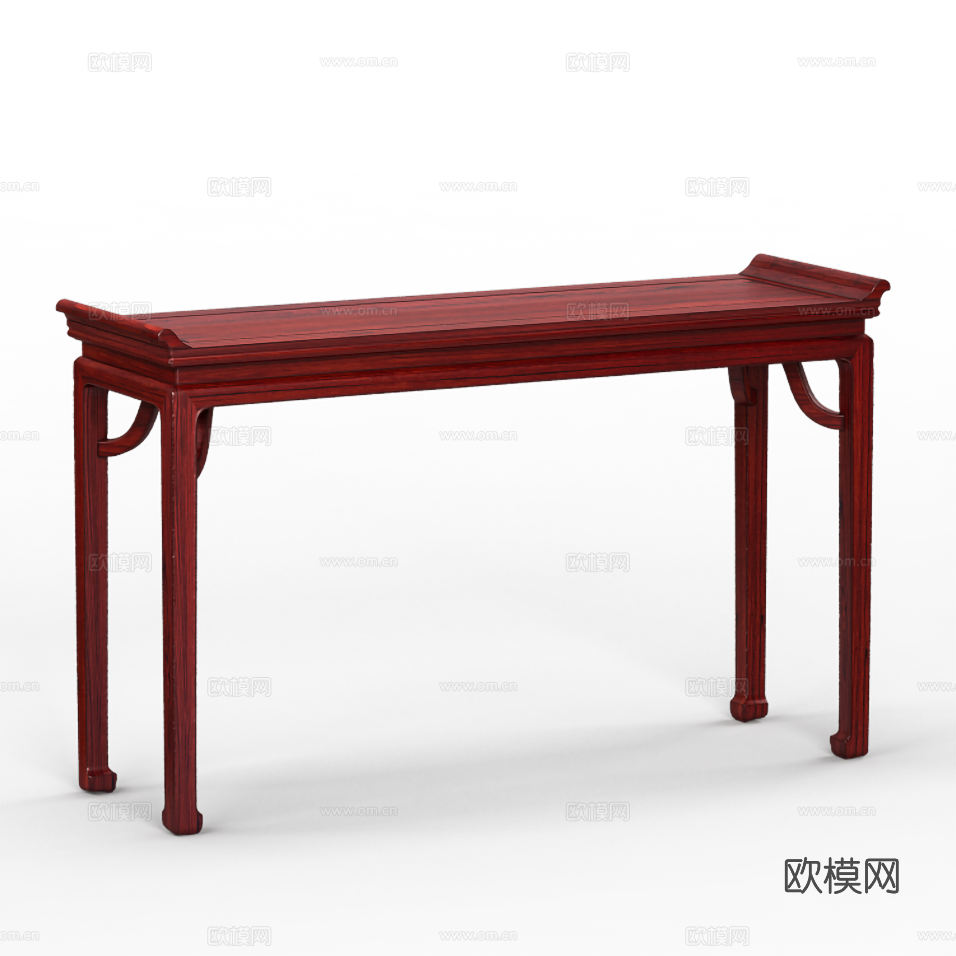 中式条案 实木红木3d模型