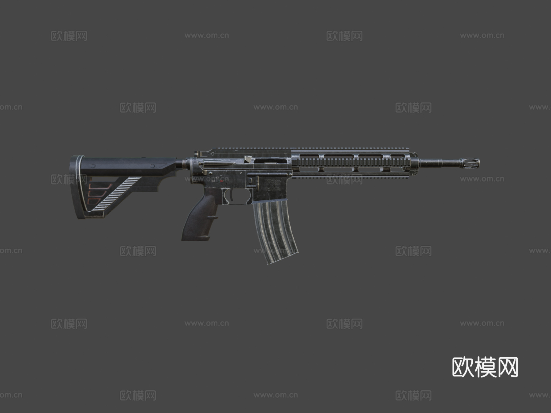 HK416步枪3d模型