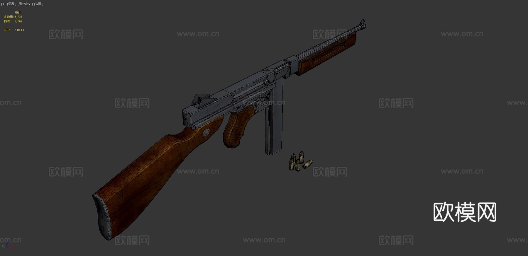 汤普森M1A13d模型
