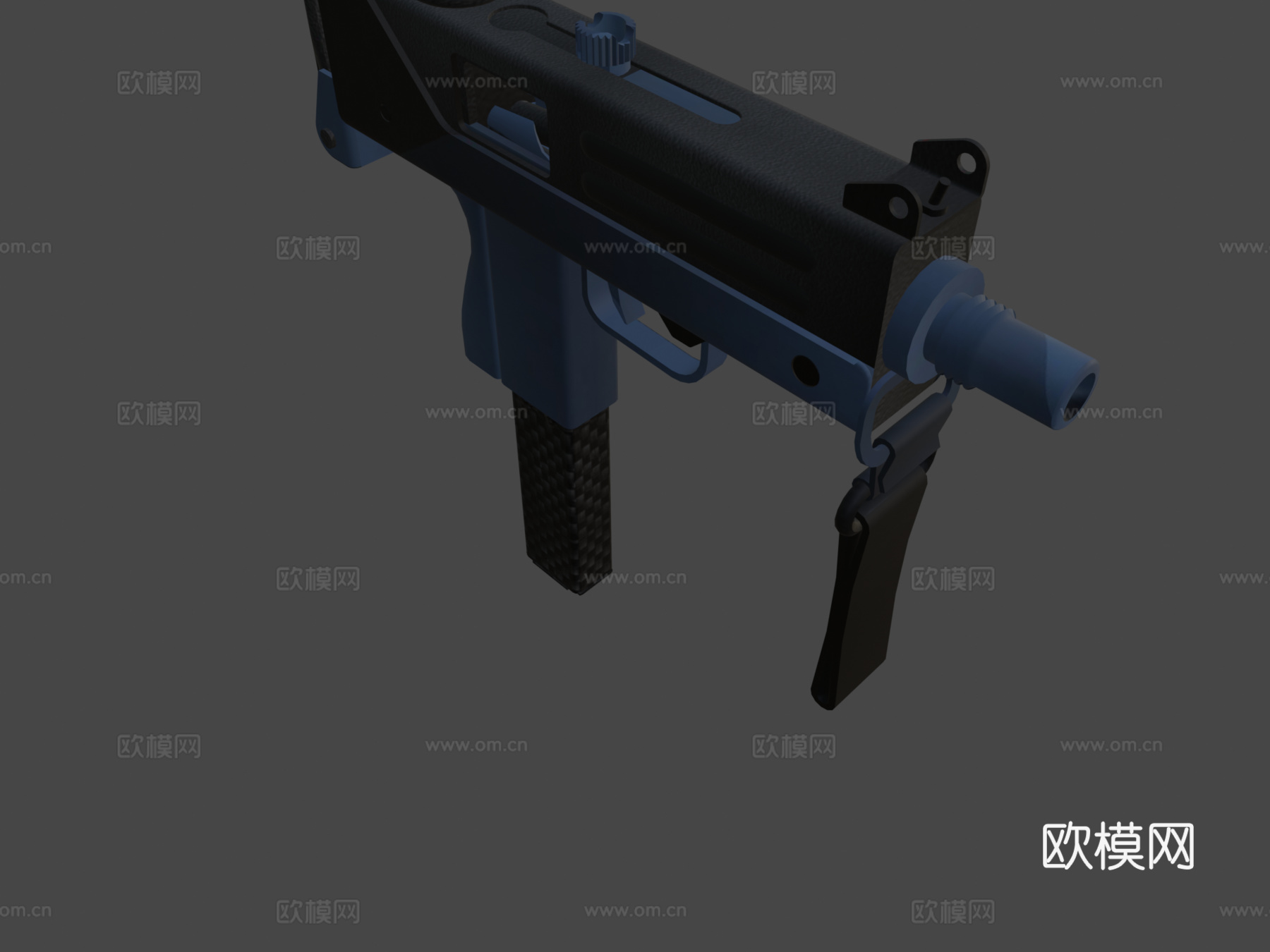 Mac-10行动版3d模型