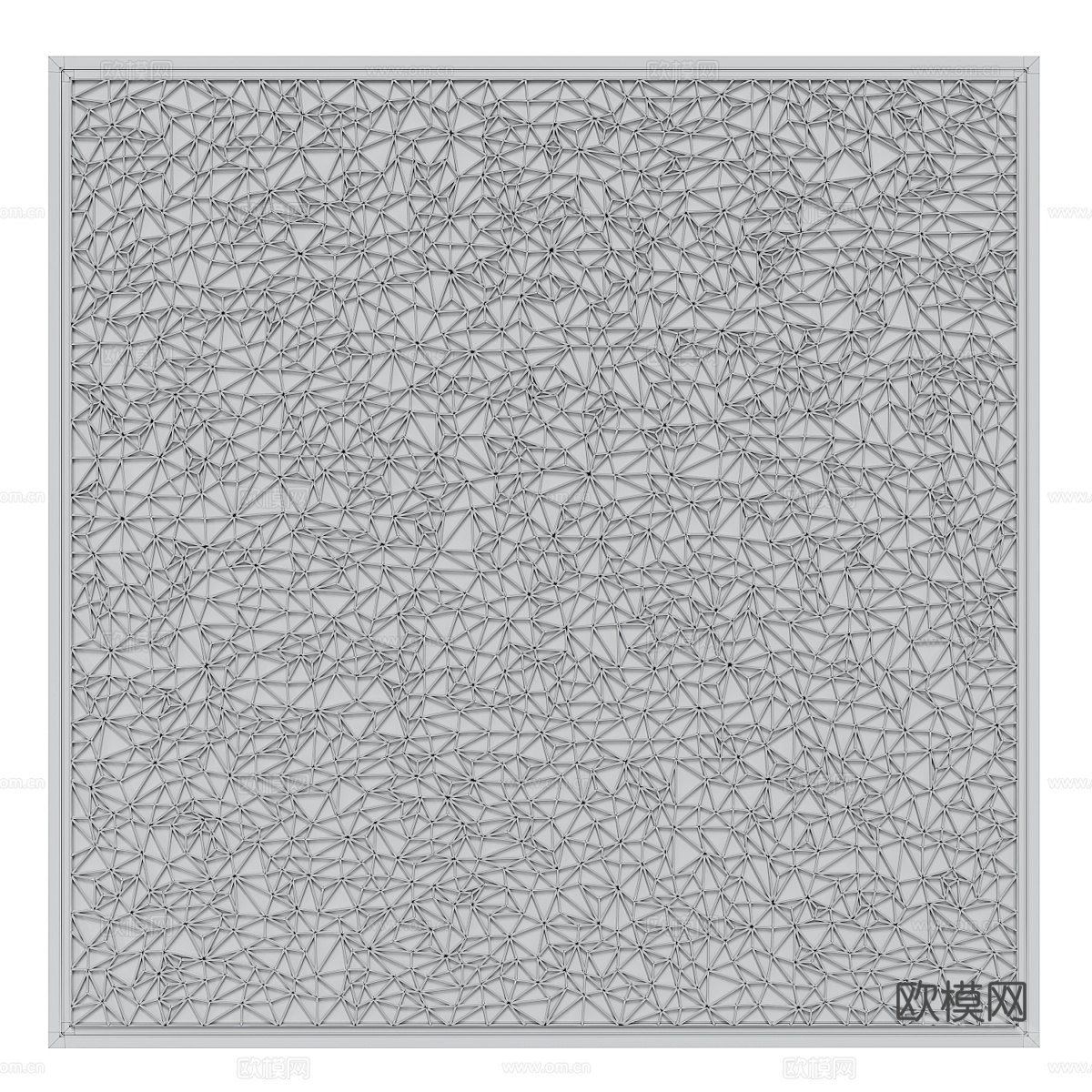 现代家具网格挂画3d模型