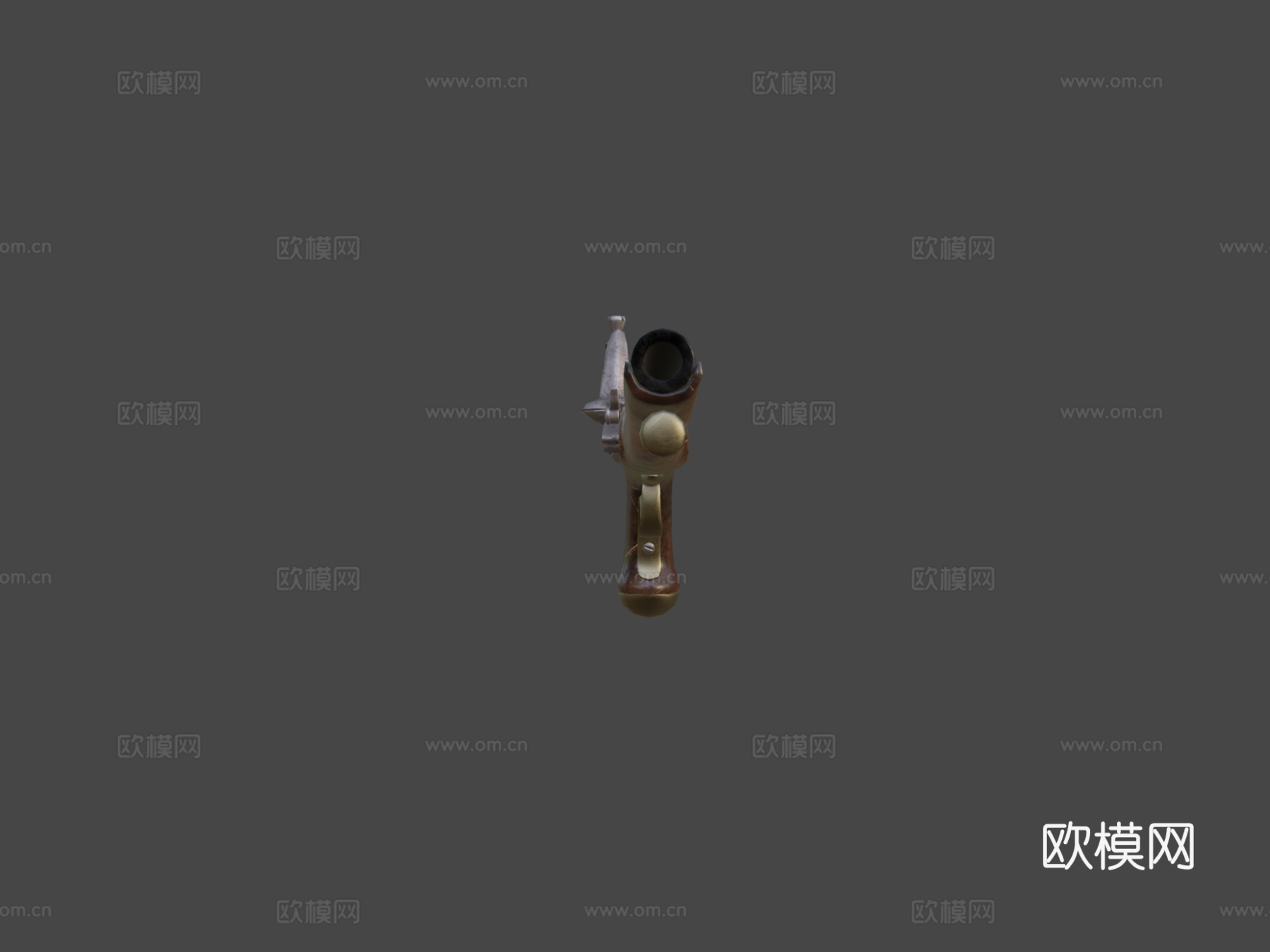 燧发手枪3d模型