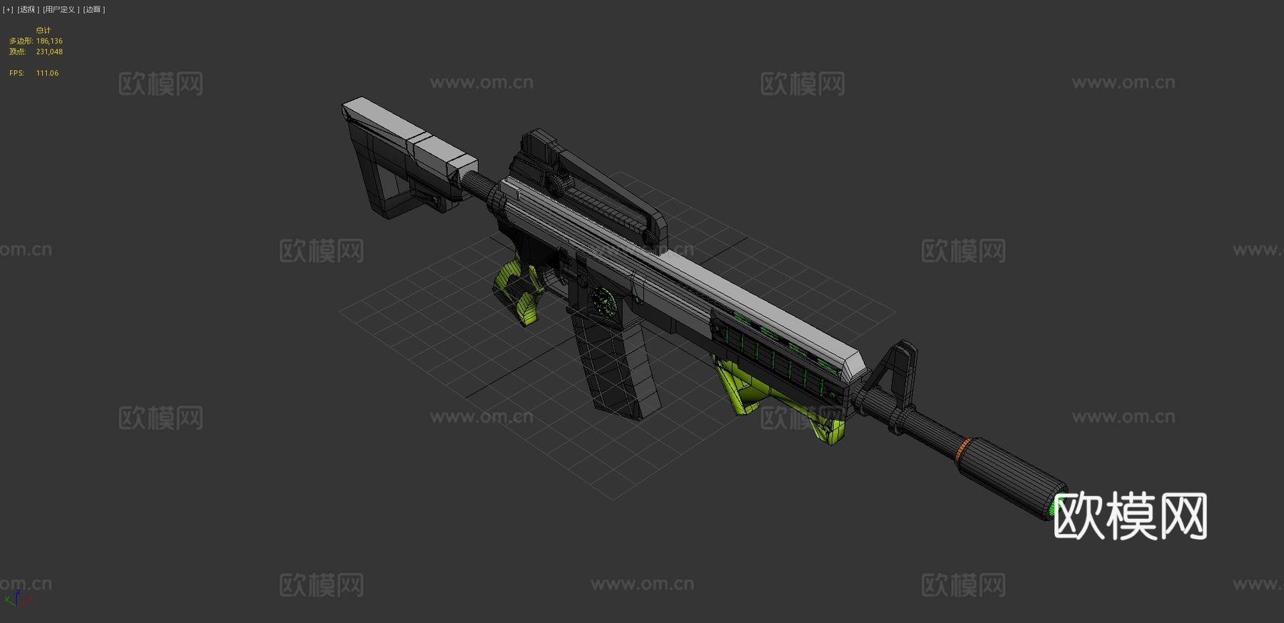 斯巴达步枪3d模型