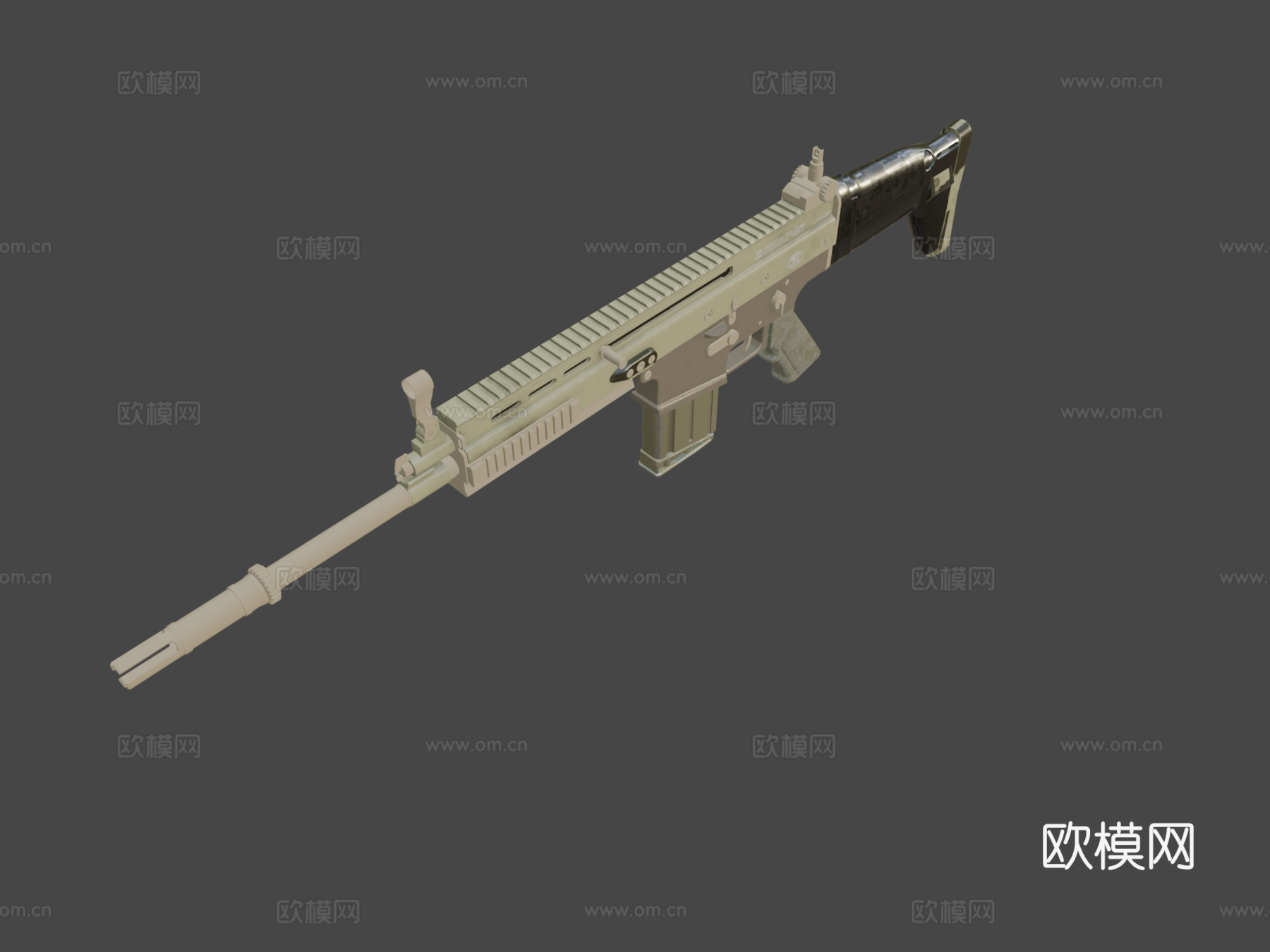 FN SCAR-H步枪3d模型