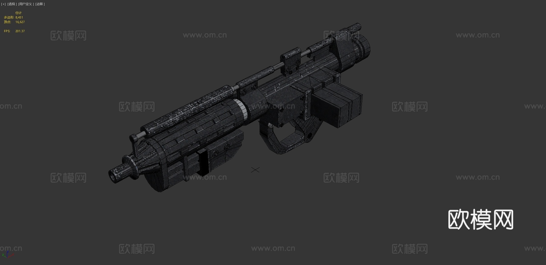 E-5爆能枪3d模型