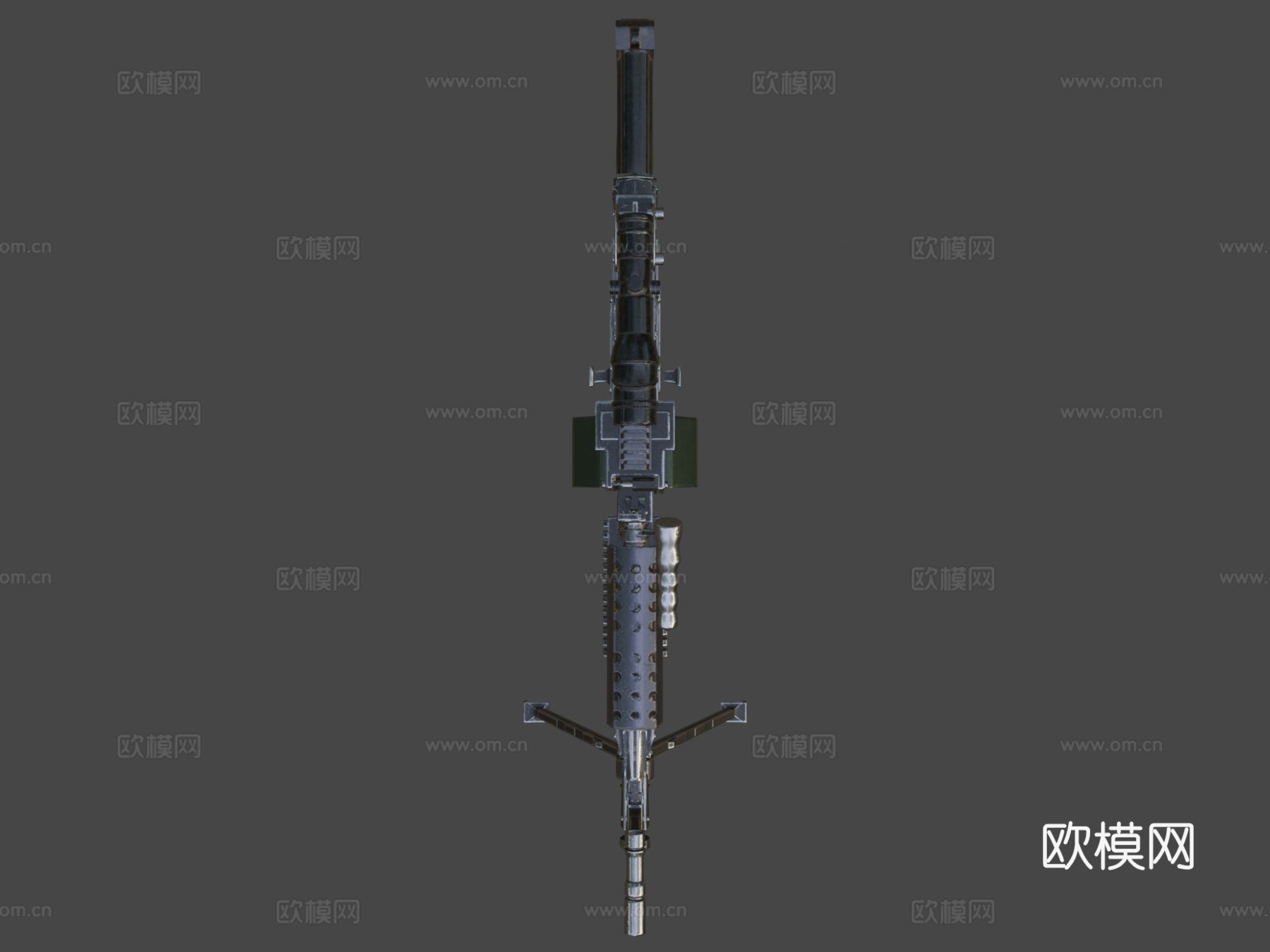M248机枪3d模型
