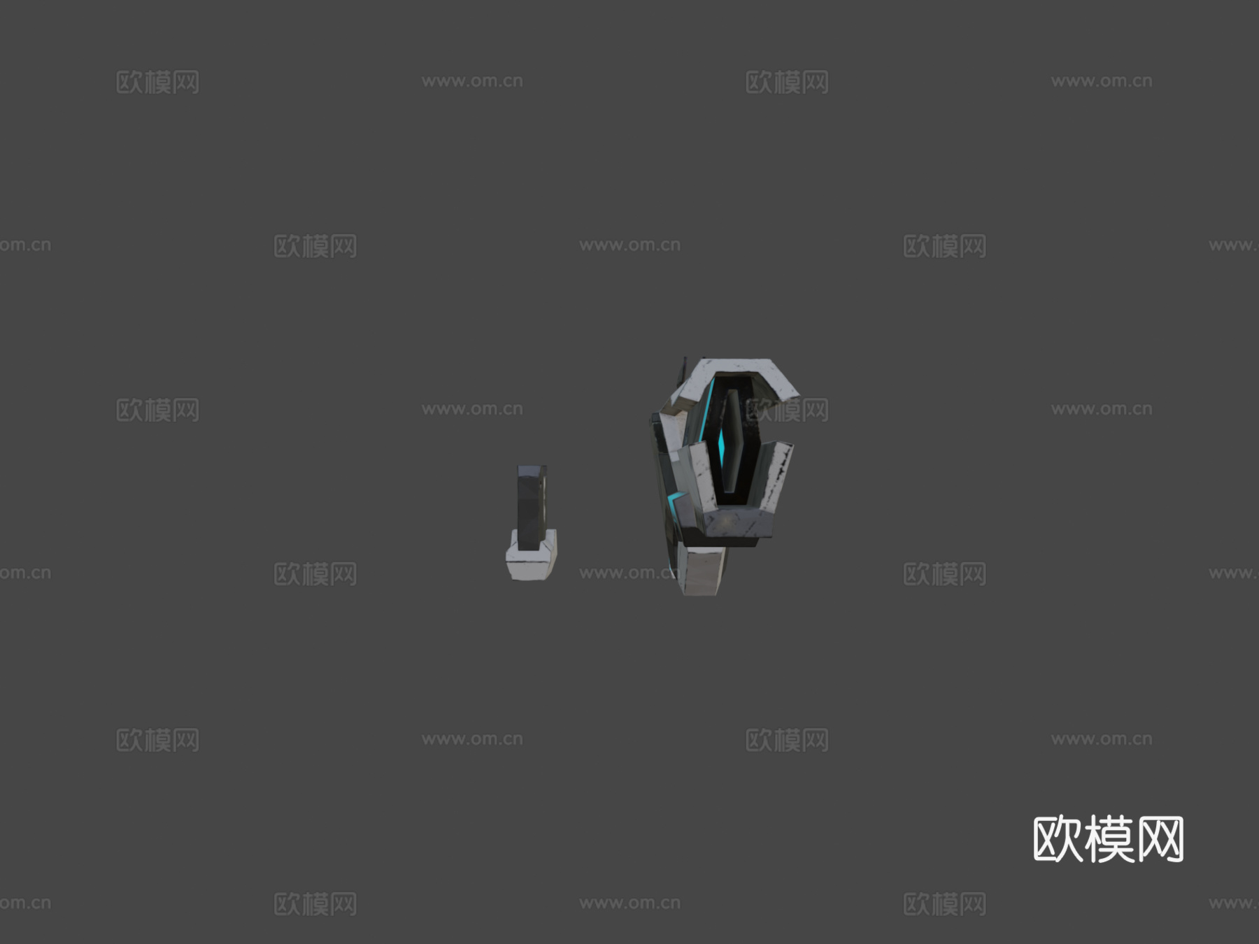 GPU武器3d模型