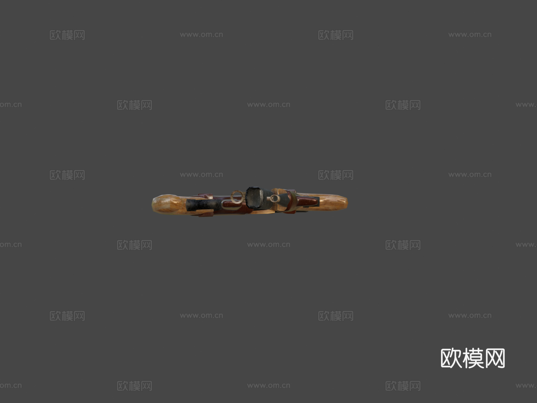 简易火枪3d模型