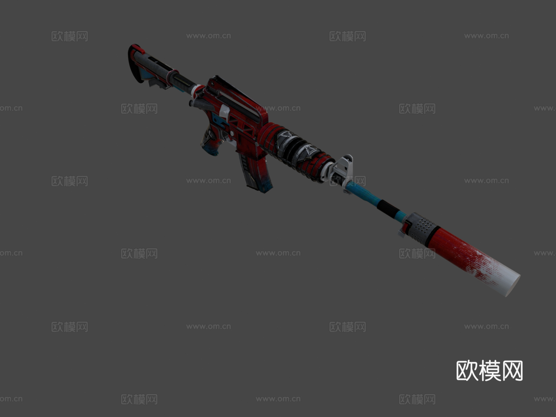 M4A1-S-死亡均衡者3d模型