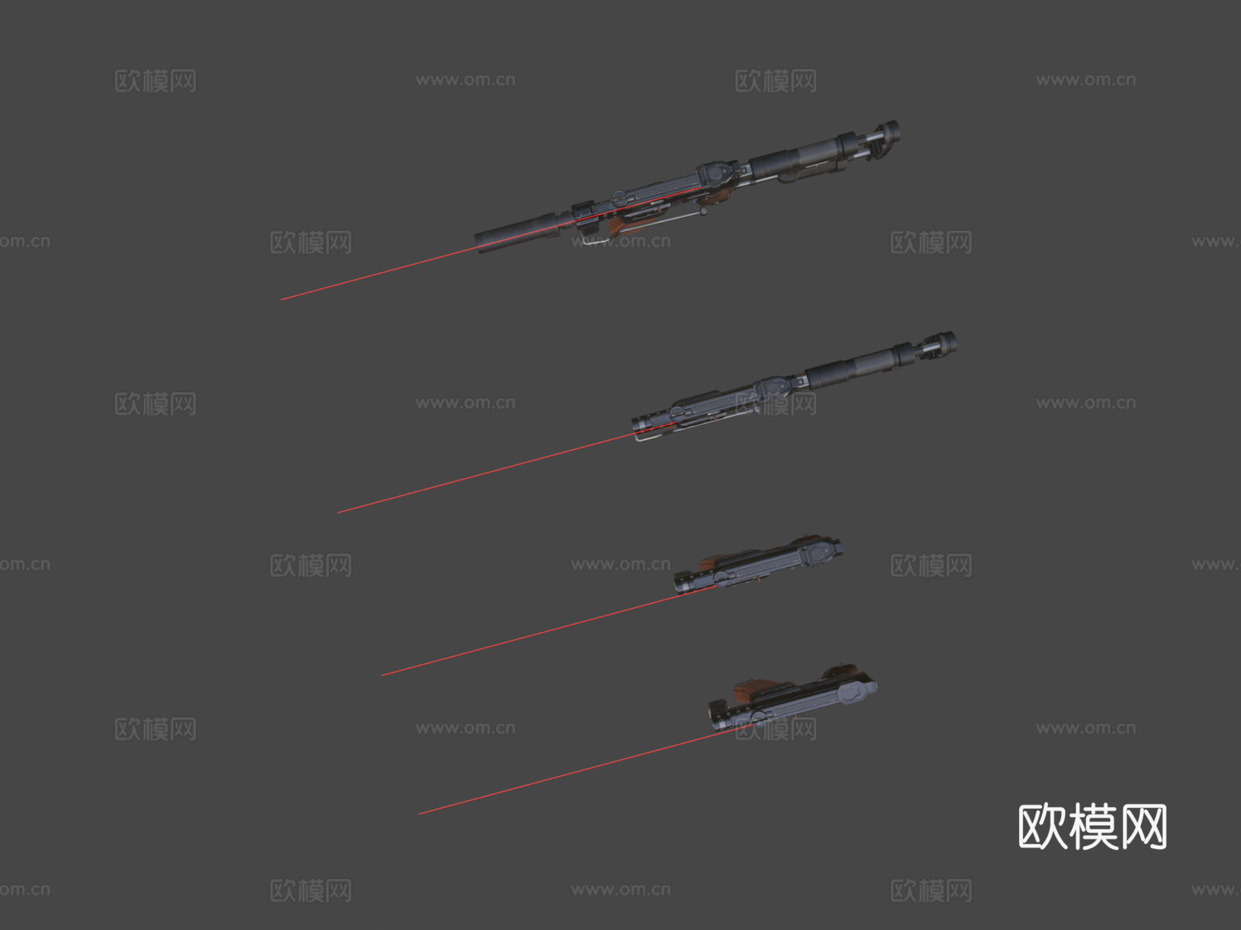 P47列队3d模型