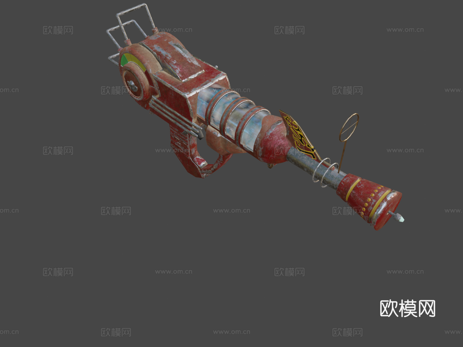 射线枪3d模型