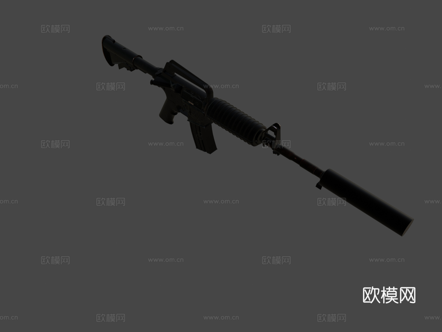 M4A1-S-寂静喷涂3d模型