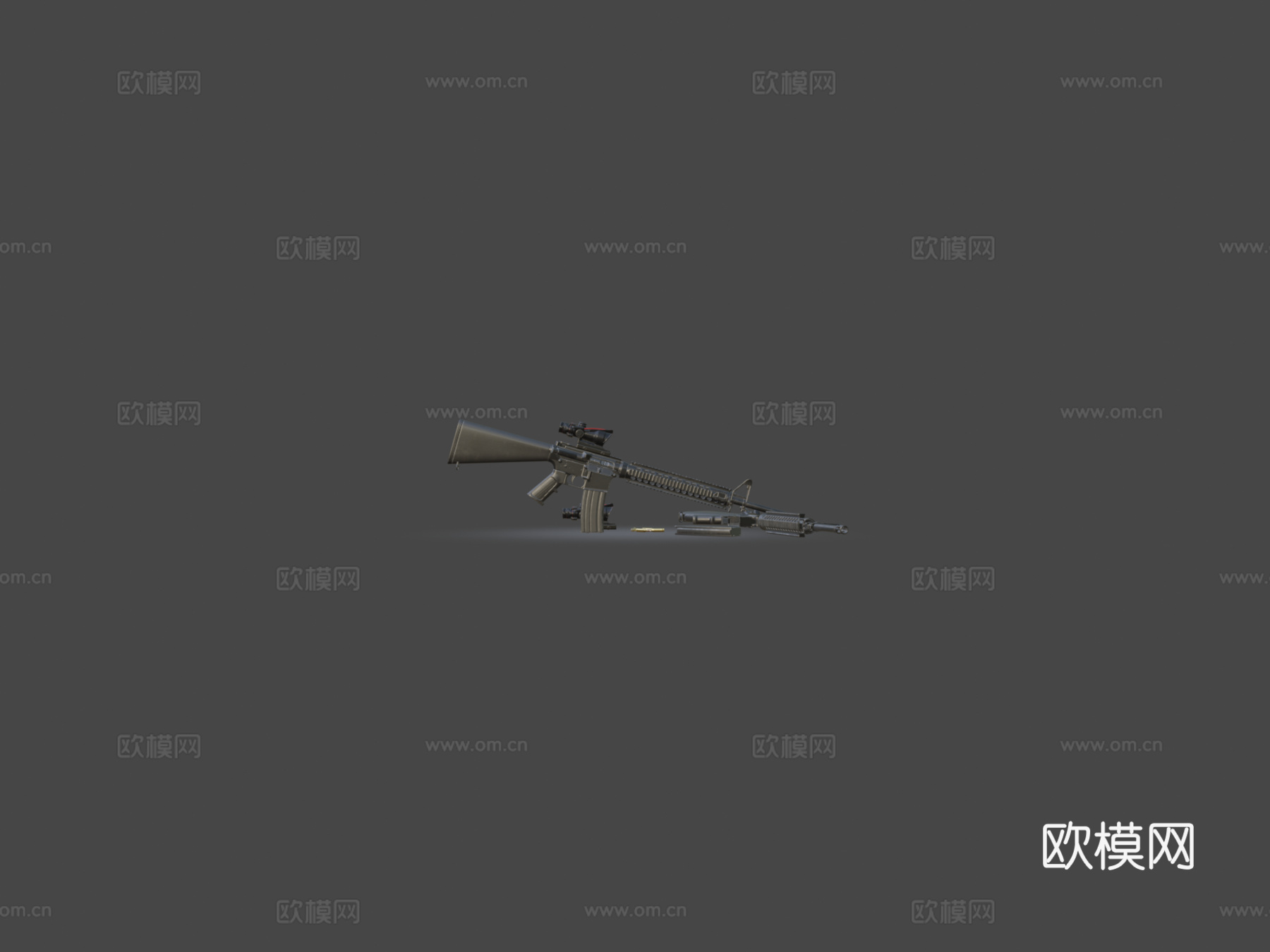 M16A43d模型