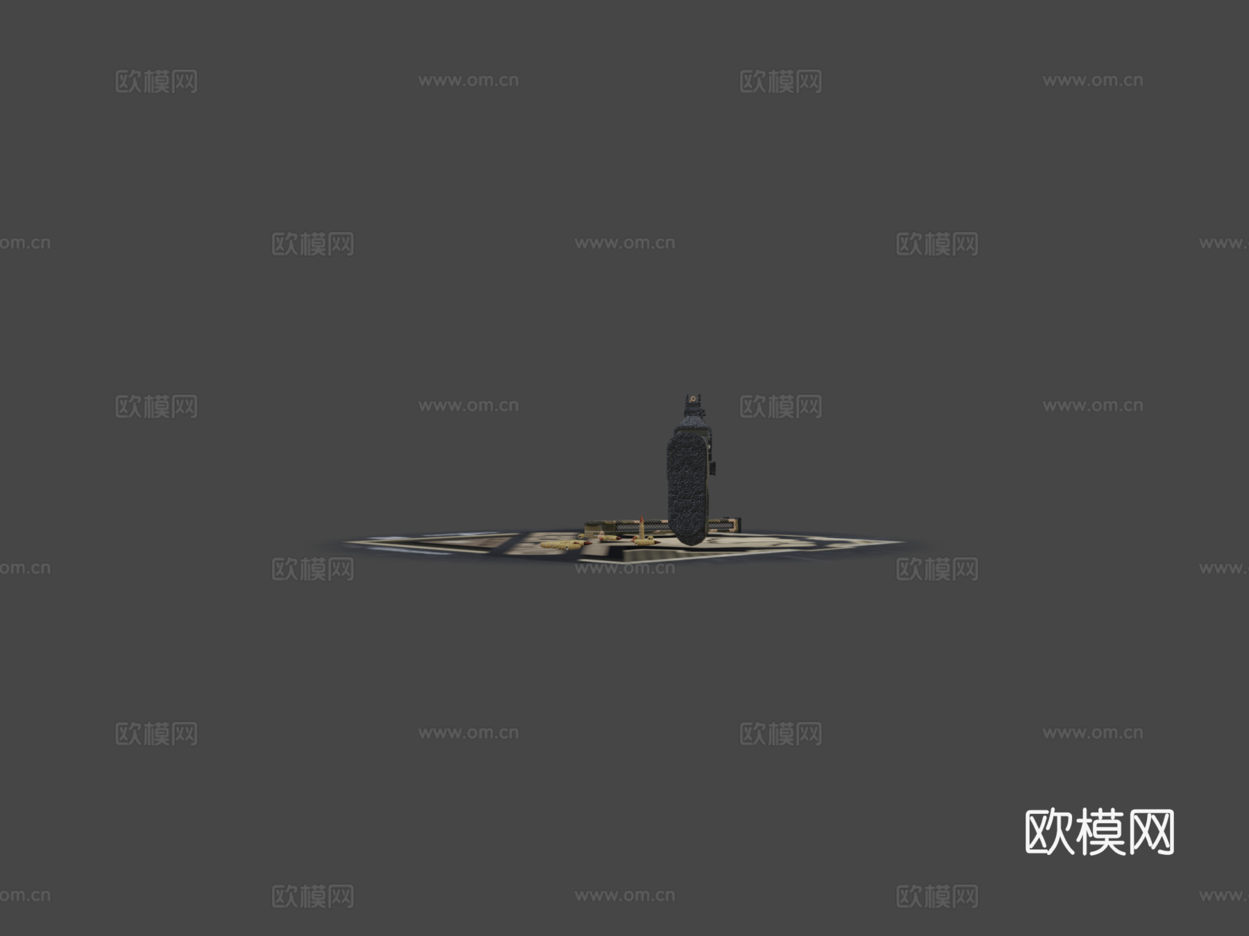 P90-黑沙3d模型