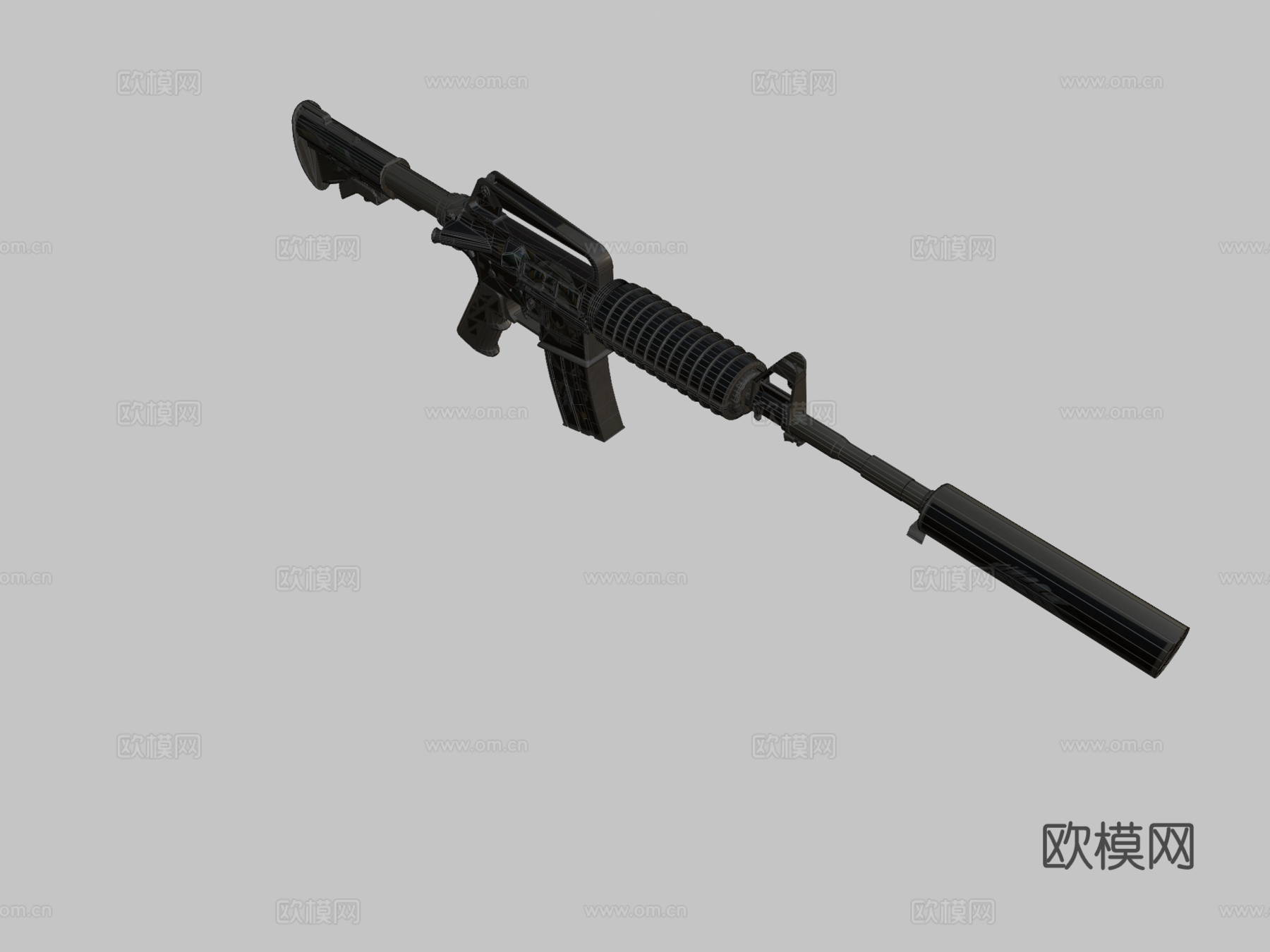 M4A1S-部落3d模型