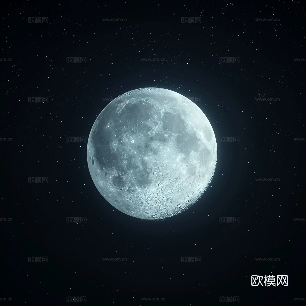 月球灯星球月亮陨石表表面
