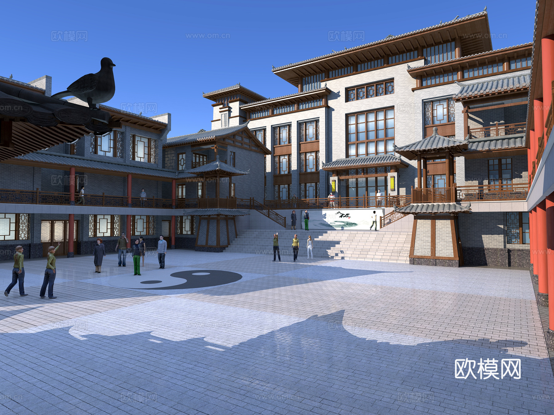 古建 寺庙 小镇 博物馆 商业街3d模型